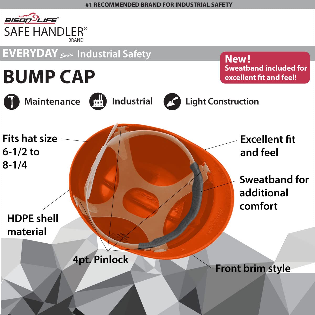 BISON LIFE BIS-OBC-14-1-3 Safety-Hats - View #3