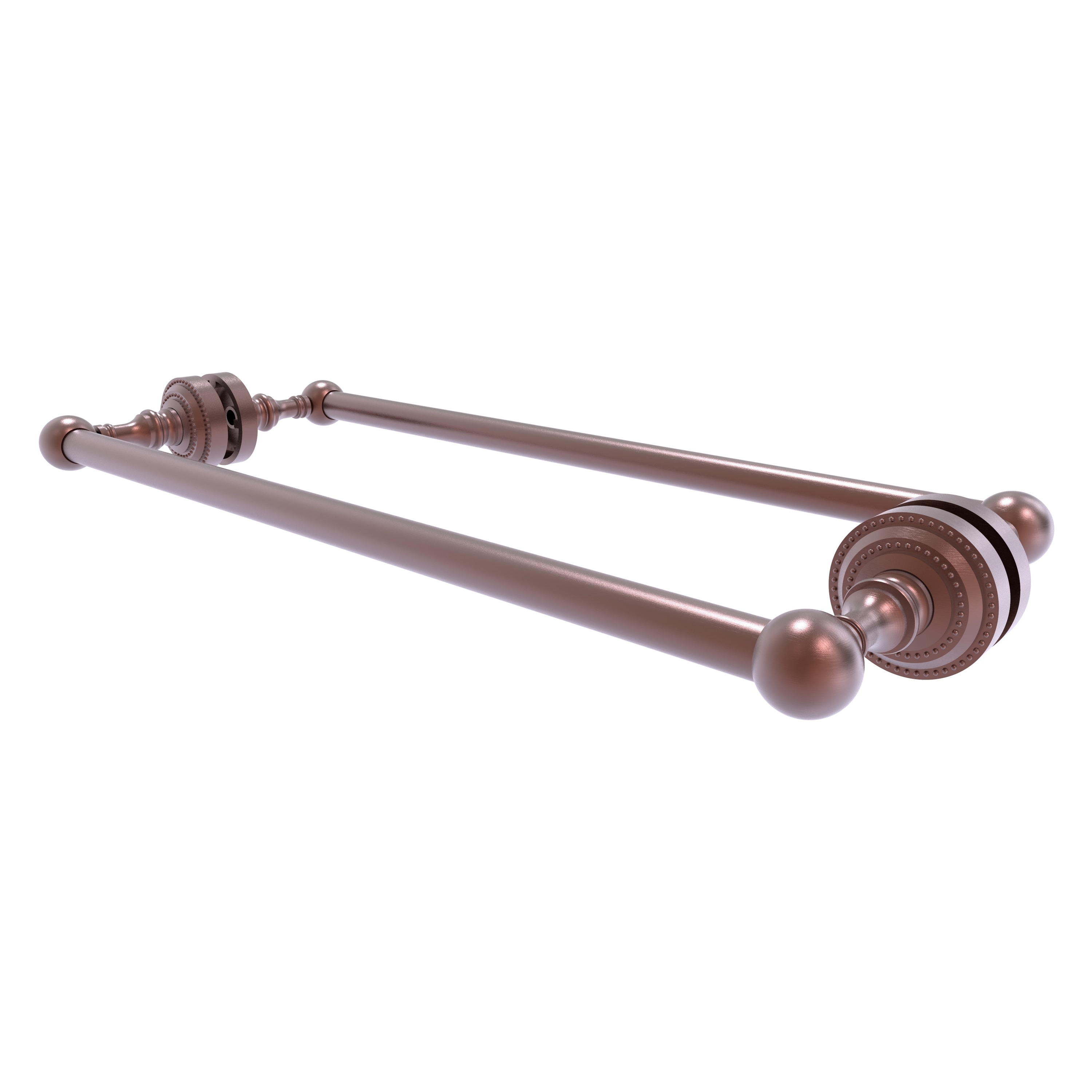Allied Brass DT-41-BB-18-CA Dottingham 18-in double Antique Copper Wall mount Double Towel Bar