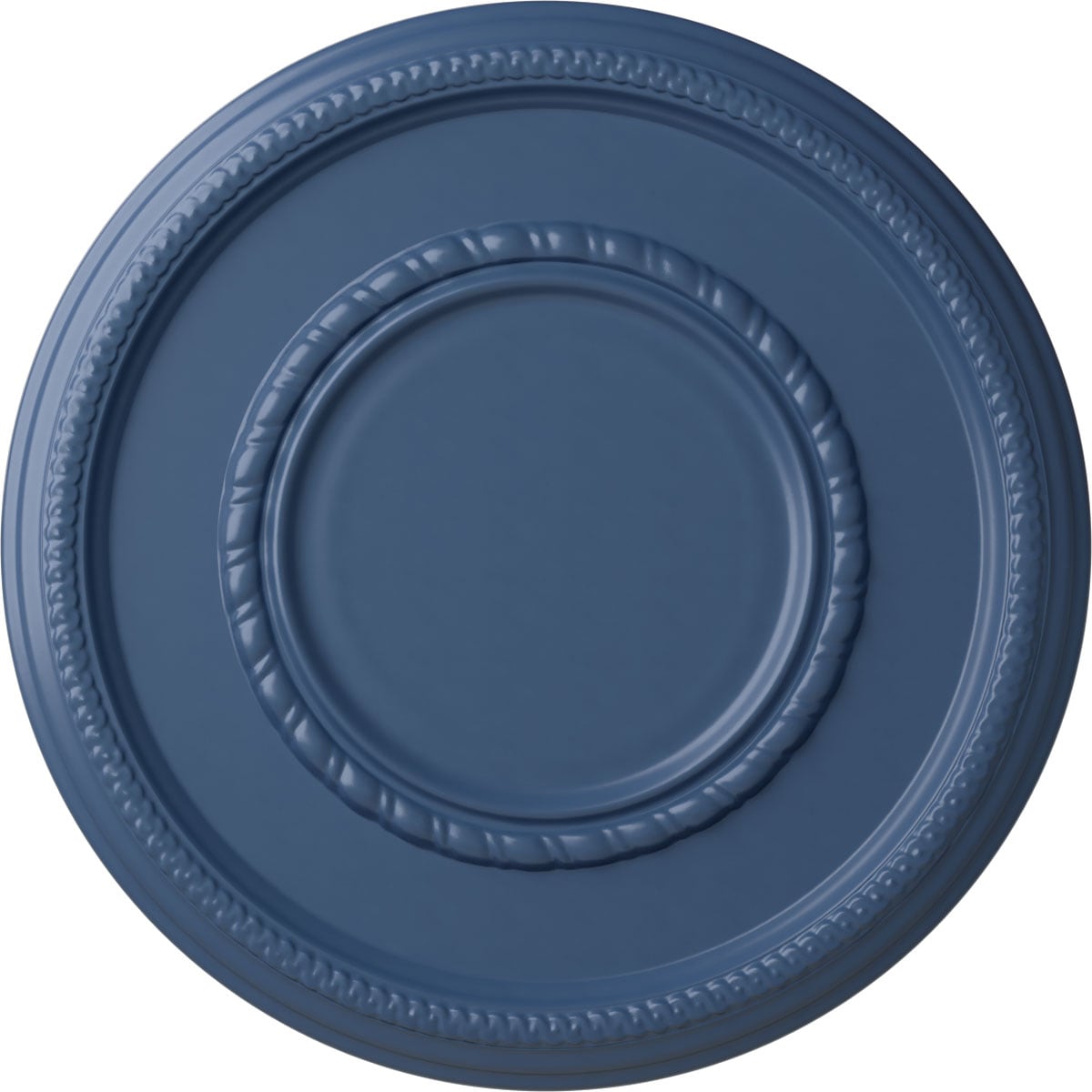 Ekena Millwork CM17FEAMF Federal Roped Large 17.375-in W x 17.375-in L Painted Americana Polyurethane Whole Ceiling Medallion
