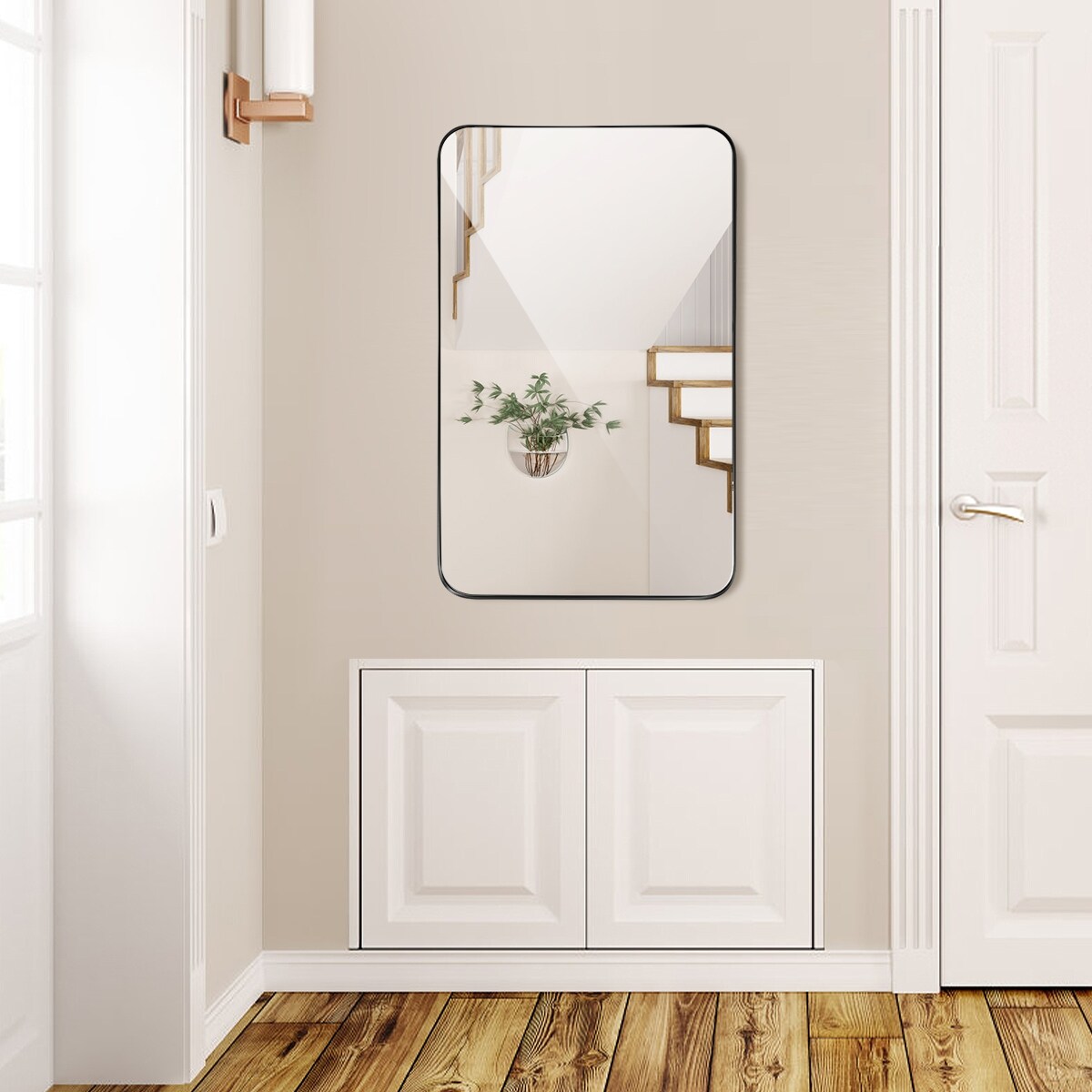 WELLFOR OUG67282BK Framed-Bath-Mirrors - View #7