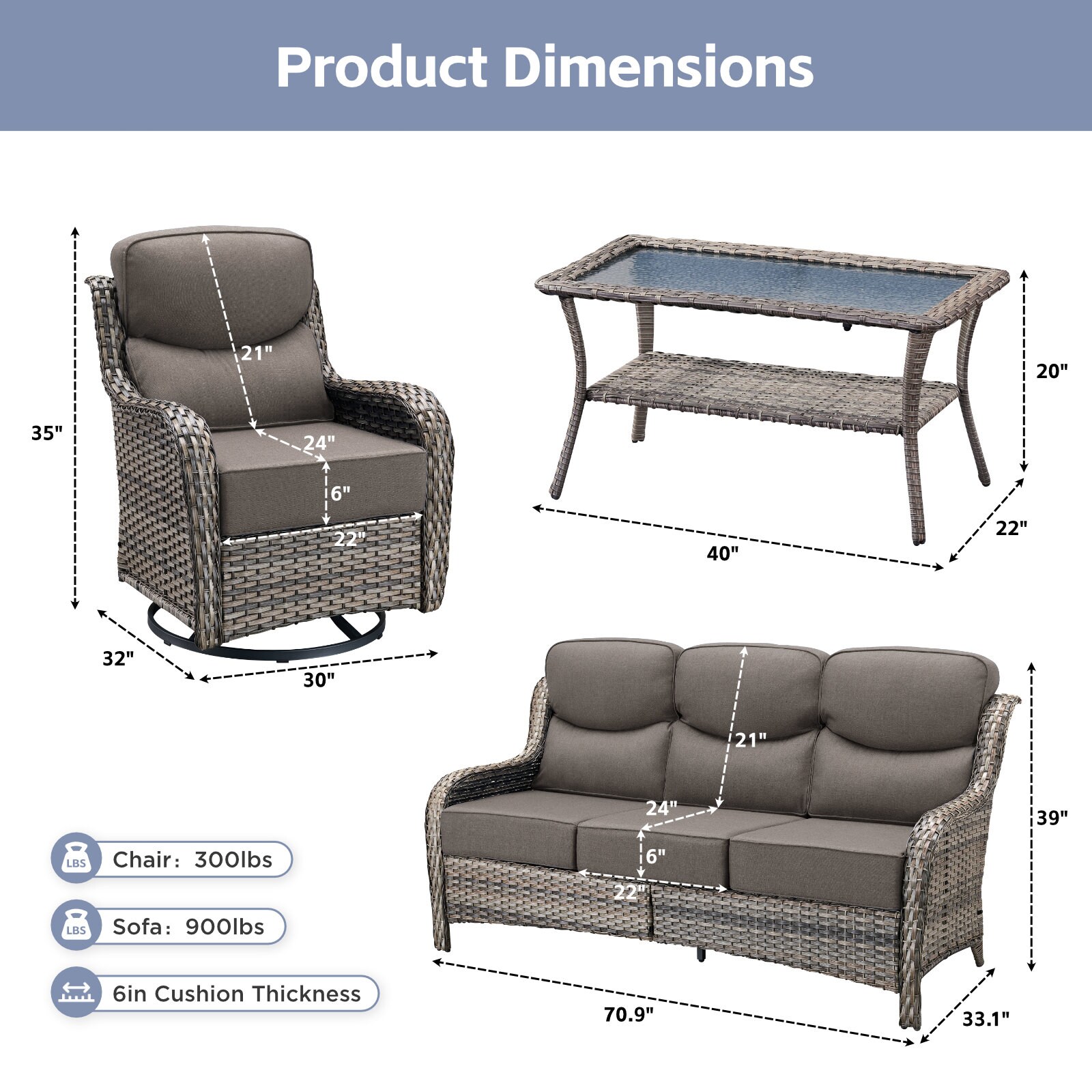Rilyson FSJHXL112774 Patio-Conversation-Sets - View #9