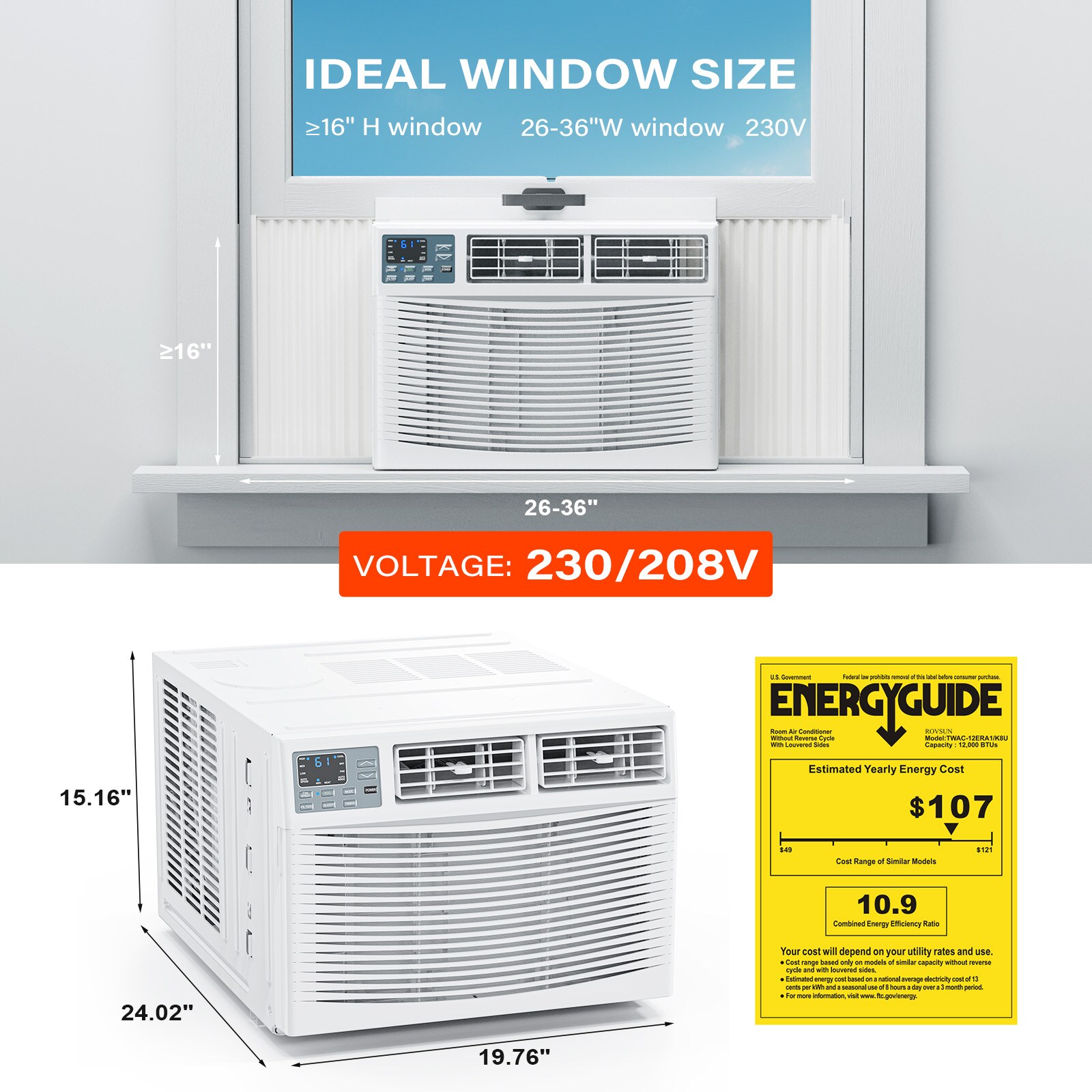 ROVSUN LS-G46000627 Window-Air-Conditioners - View #9