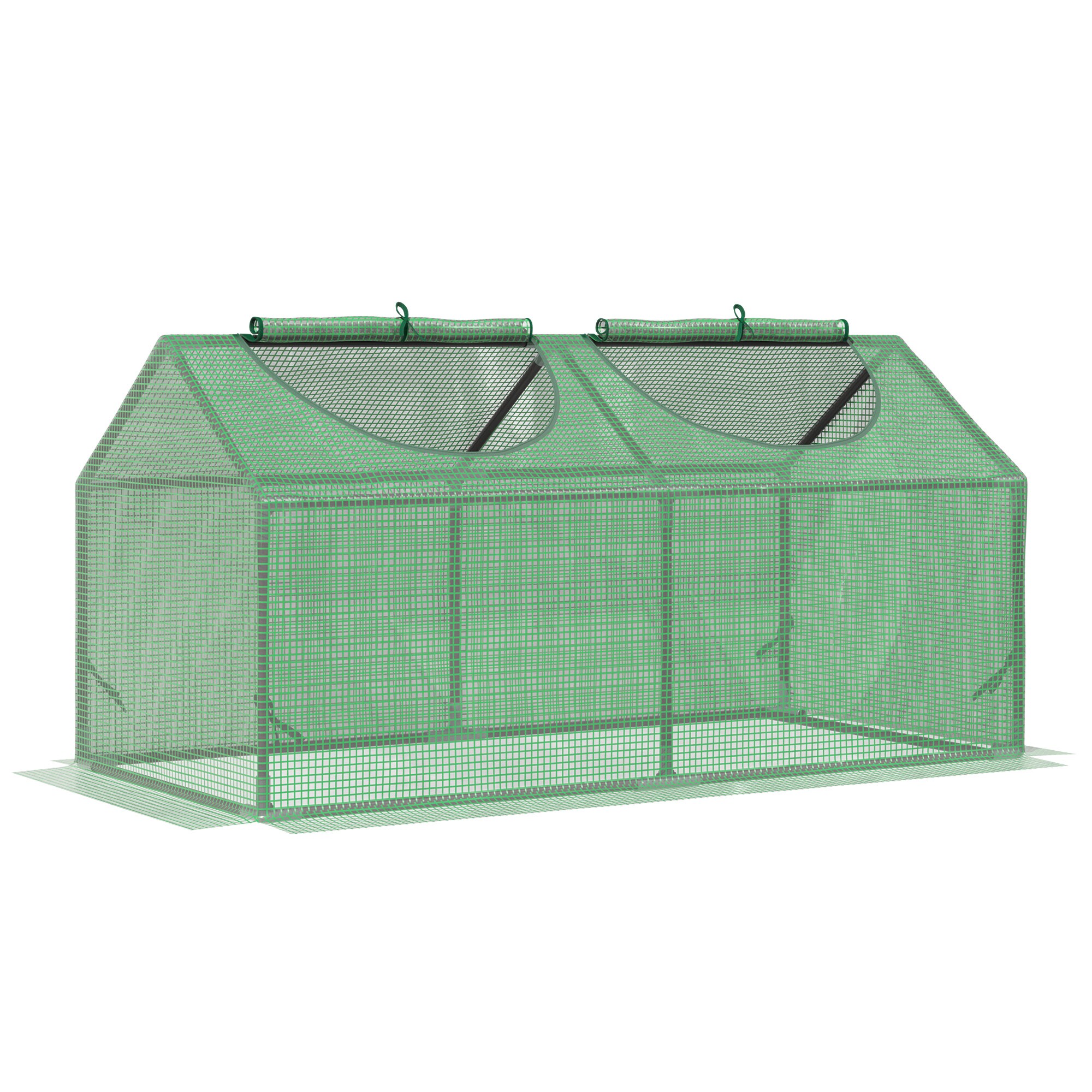 Tinyhomie - 4 Foot by 2 Foot by 2 Foot Portable Mini Greenhouse Small Greenhouse with PE Cover Ro...