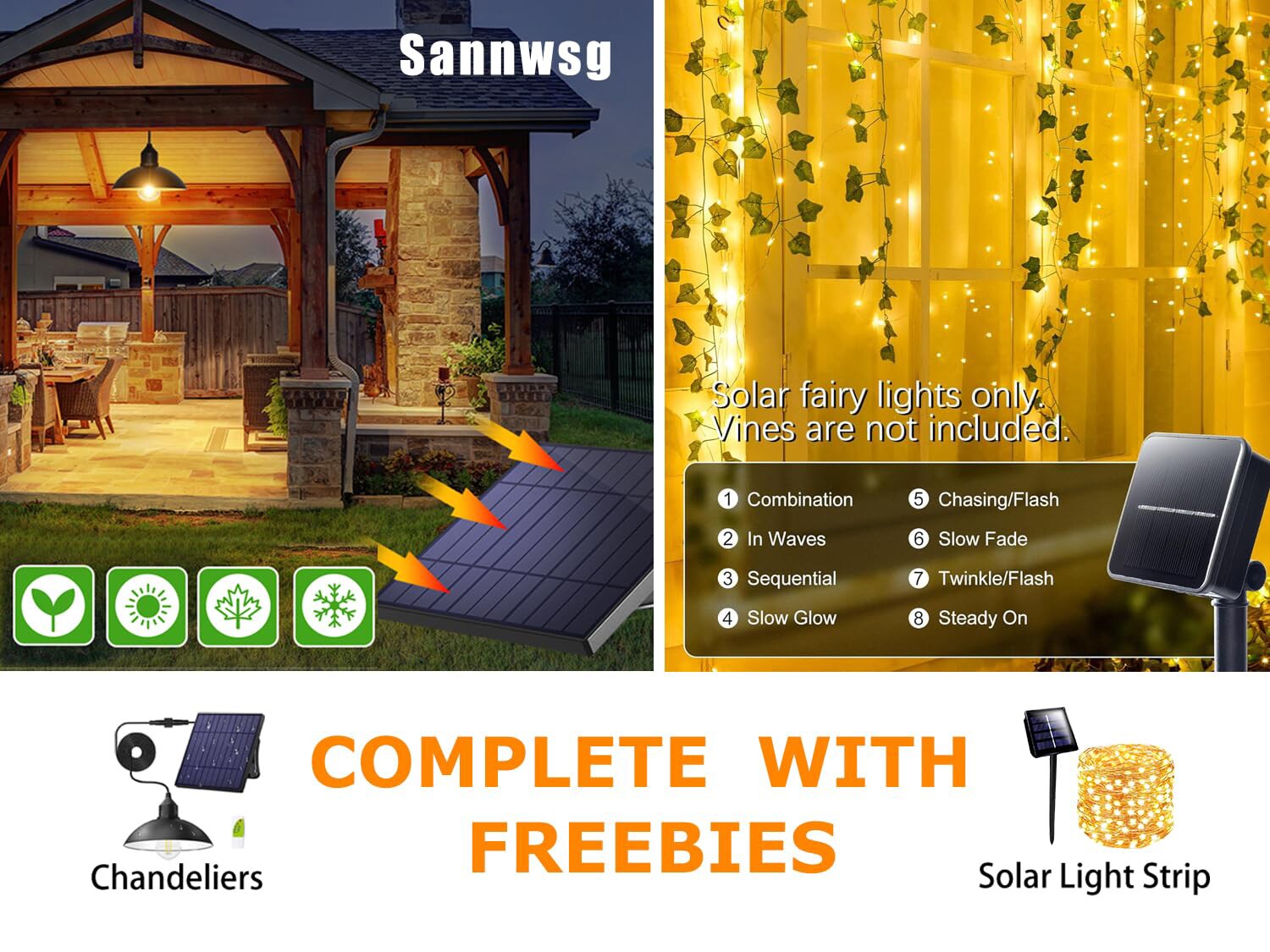 SINOFURN SYA780009BG Wood-Resin-Gazebos - View #8