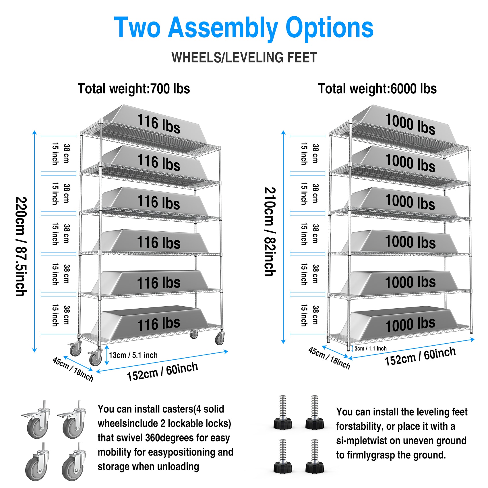 Kahomvis LIKE-QPS4-258 Free-Standing-Shelving - View #3