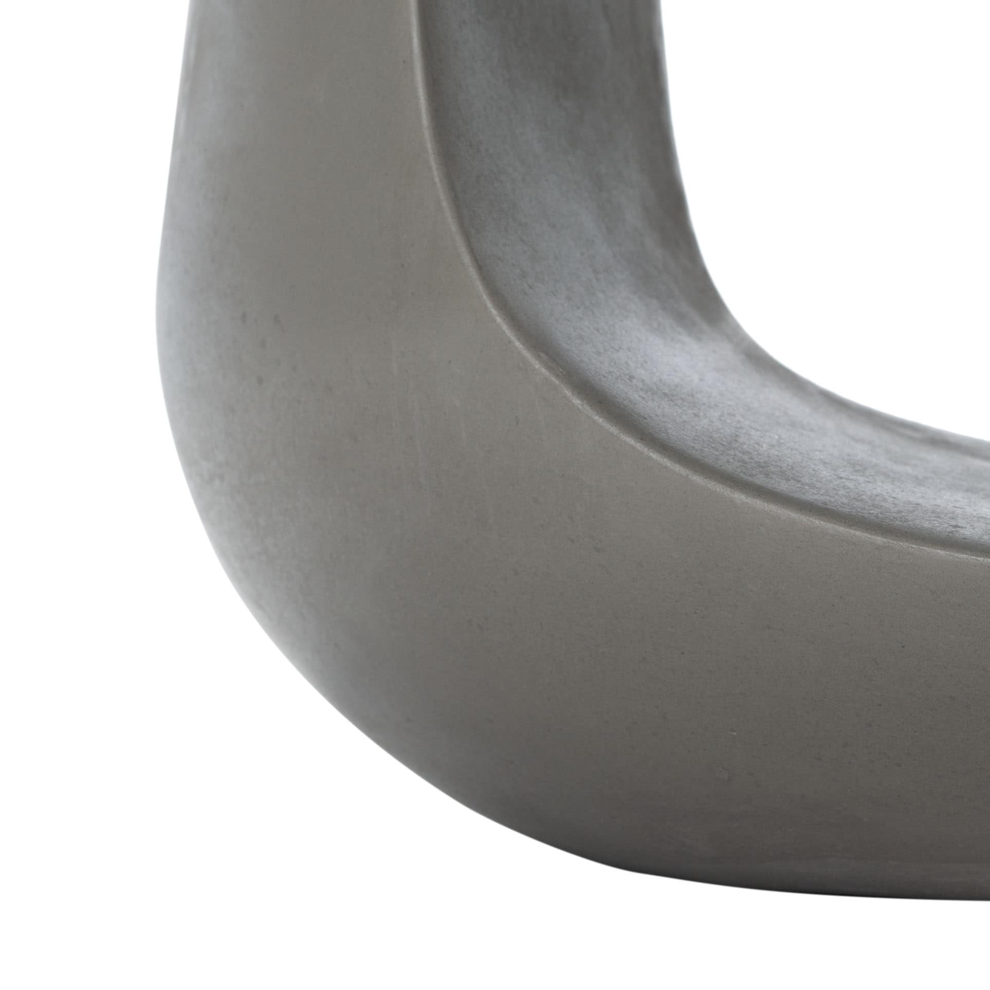 Vikki Dark Grey Concrete Modern Accent Stool