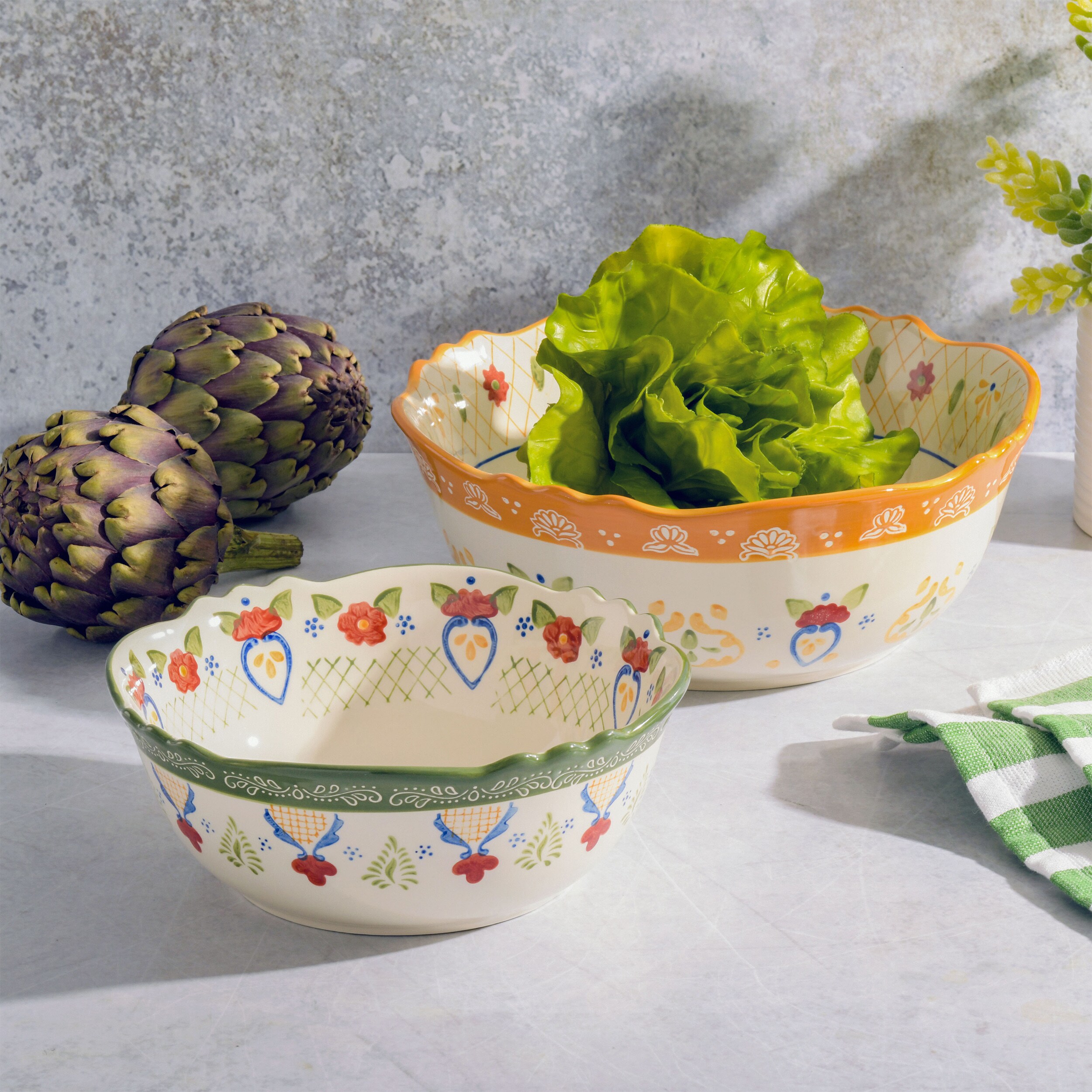 Martha Stewart Collection CLOSEOUT! Set of 6 Melamine Mixing Bowls