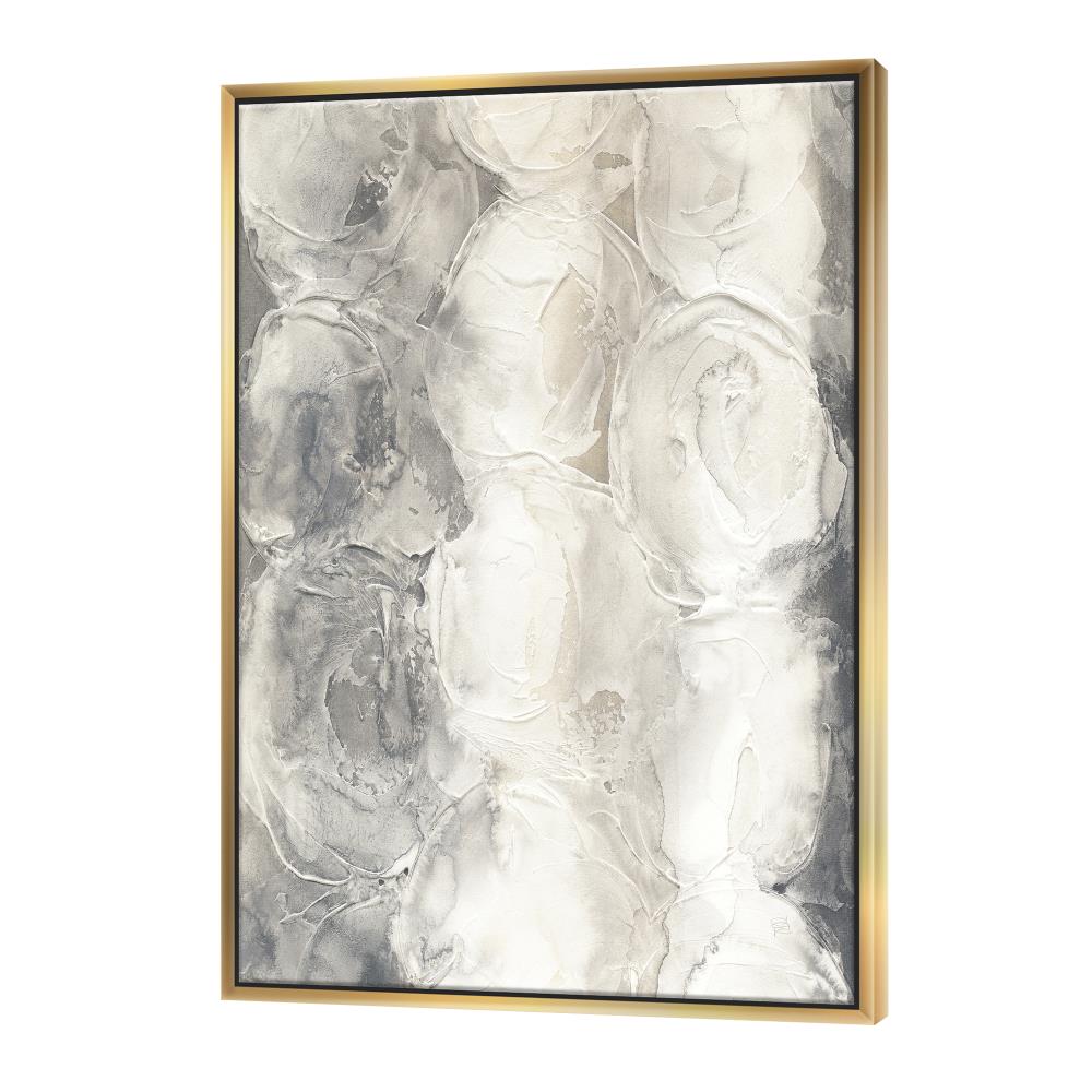Designart FL30503-36-46-GD Gold Wood Floater Frame 46-in H x 36-in W Modern Print on Canvas