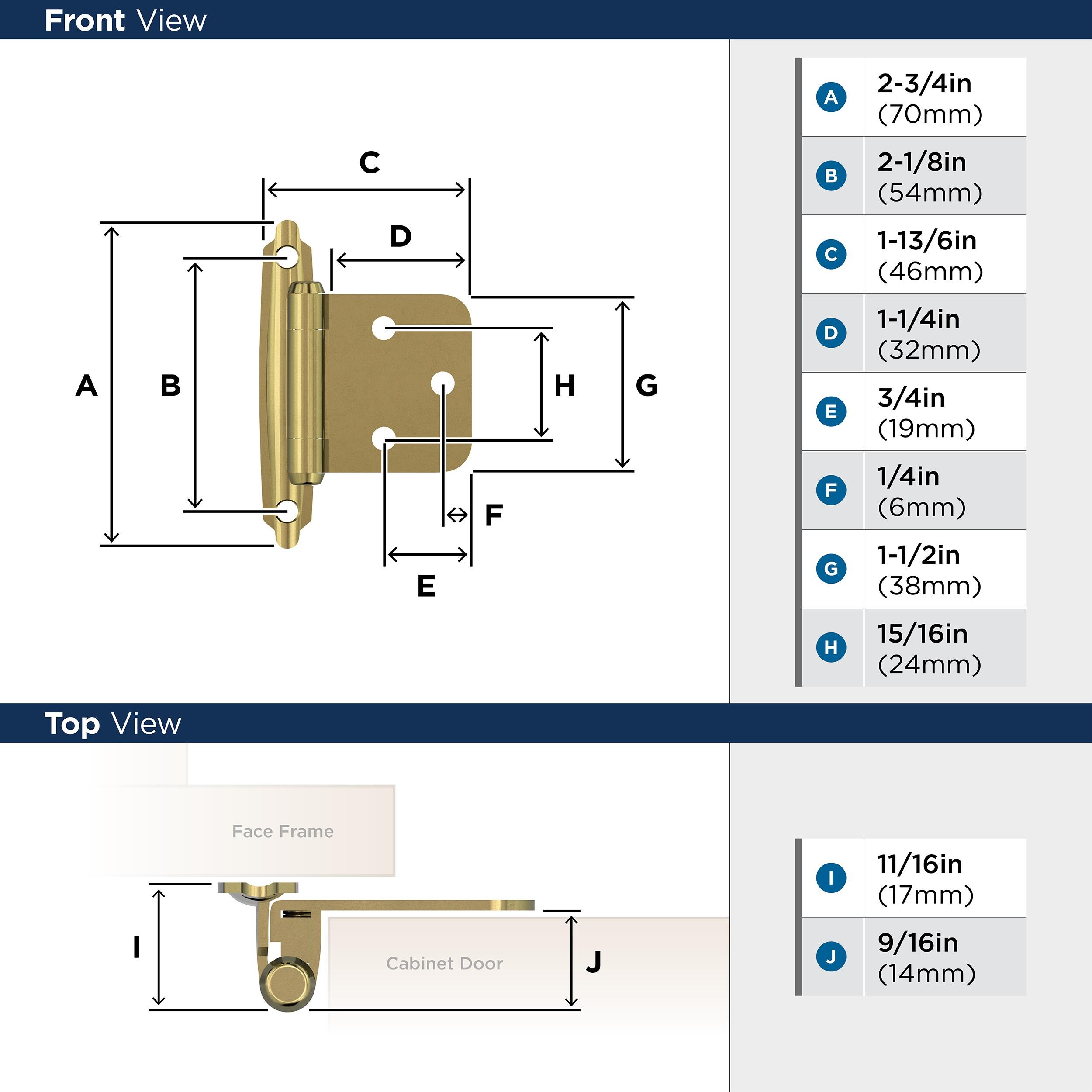 Amerock BPR34293 Cabinet-Hinges - View #5