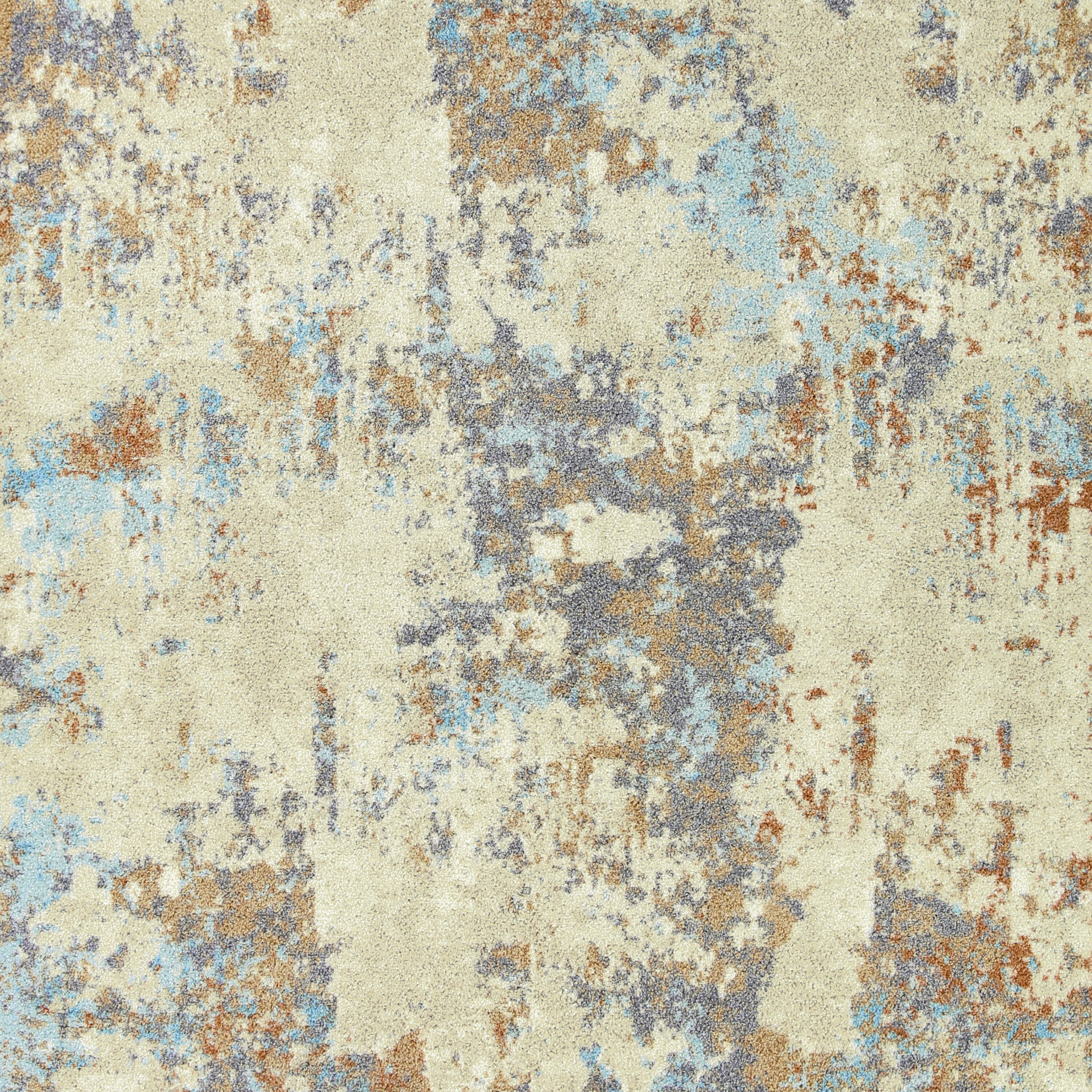 2' x 6' Multi-Color Nylon Runner Rug with Latex Backing