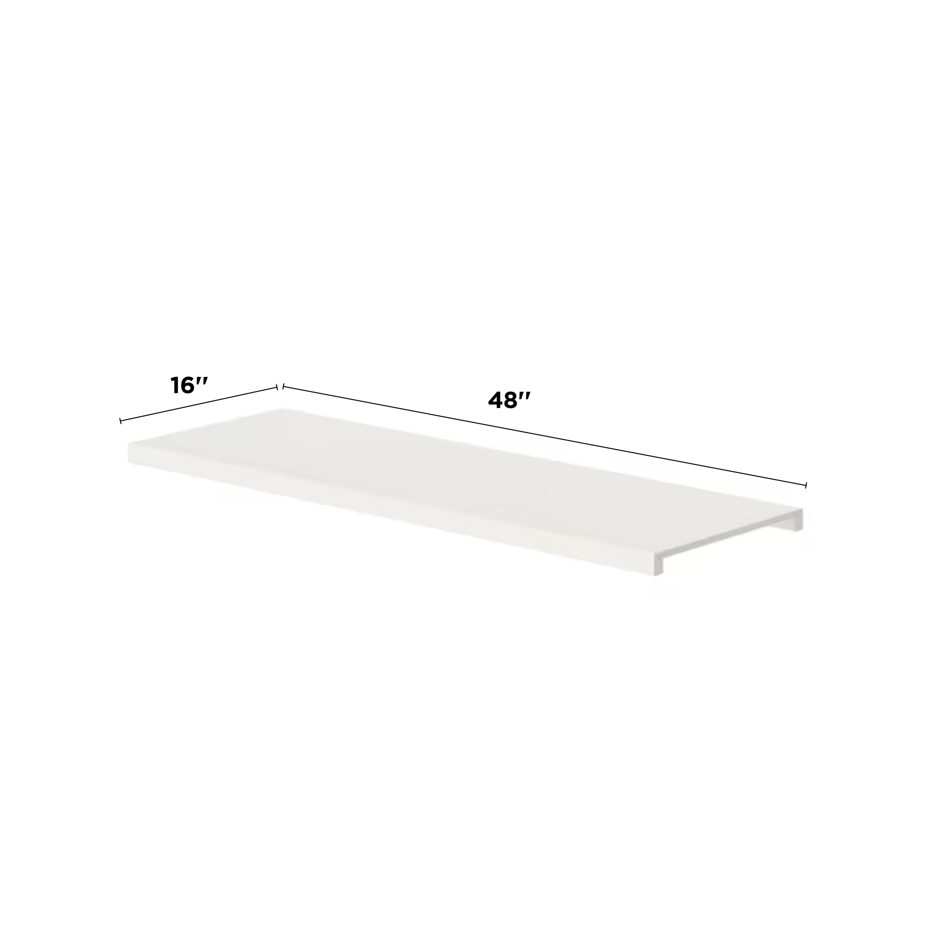 allen + roth Black Floating Shelf 30-in L x 4.49-in D (1