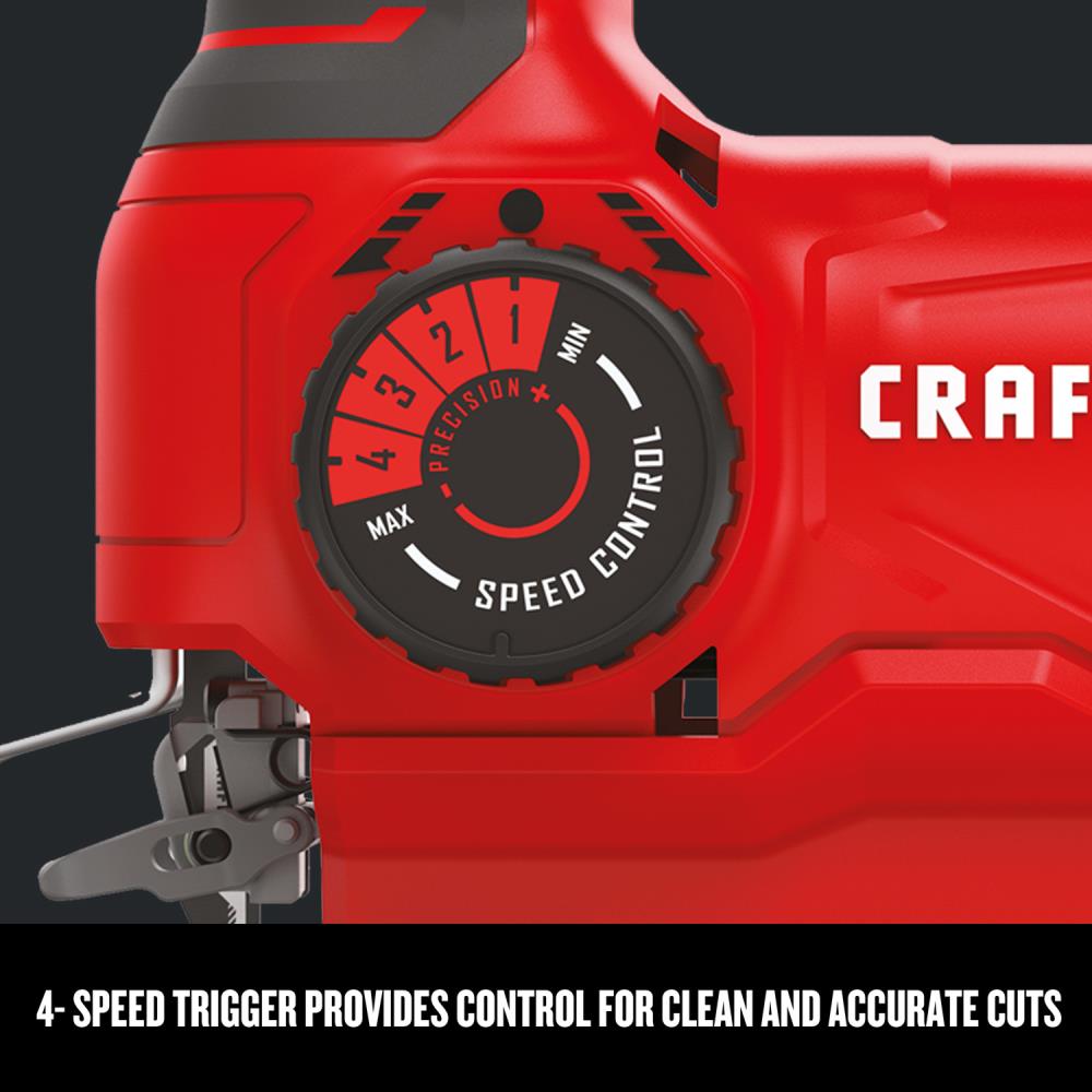 CRAFTSMAN 5-Amp Variable Speed Keyless Corded Jigsaw in the Jigsaws  department at