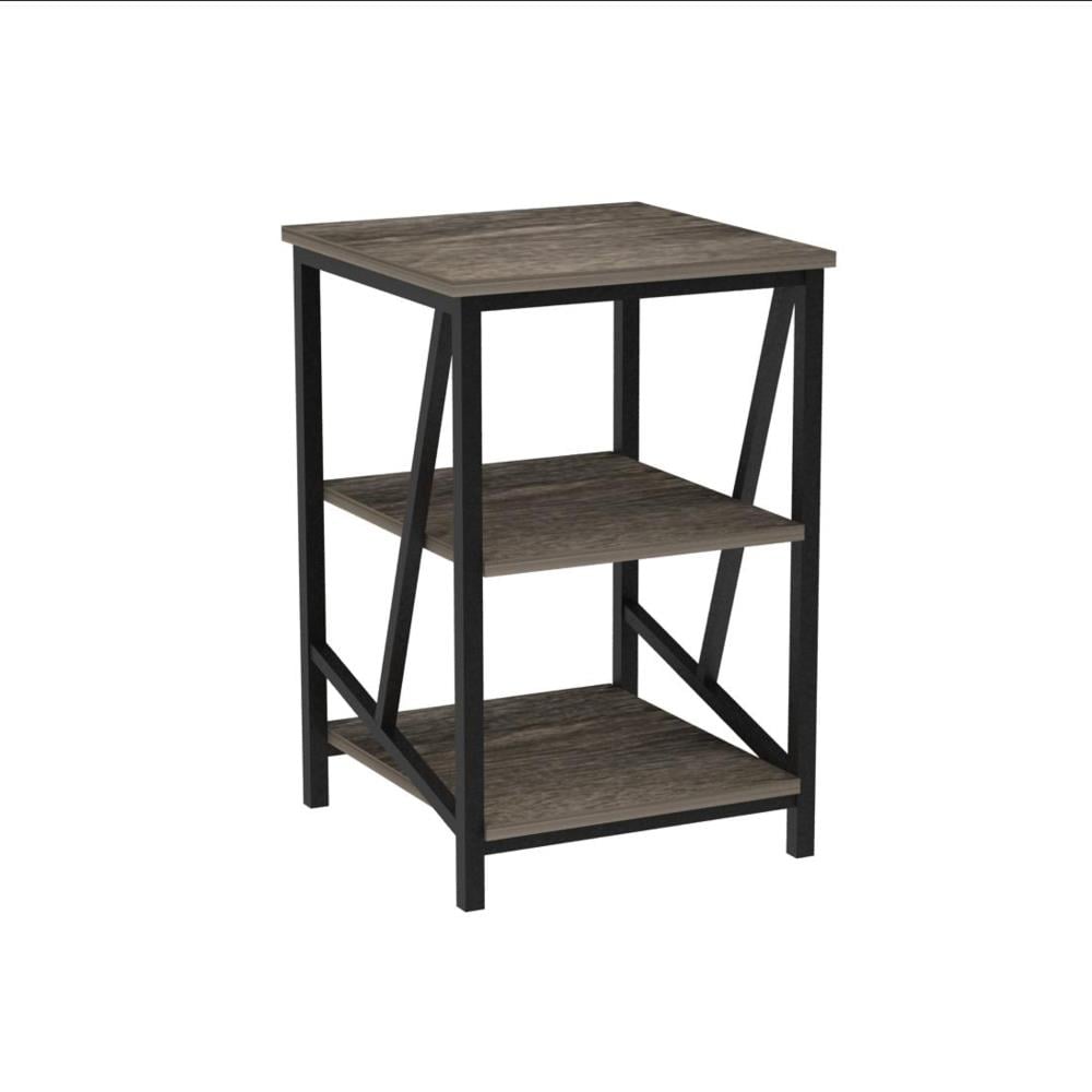 Highmore HM-ST004-001 15.7-in W x 23.7-in H Oak Composite End Table Assembly Required