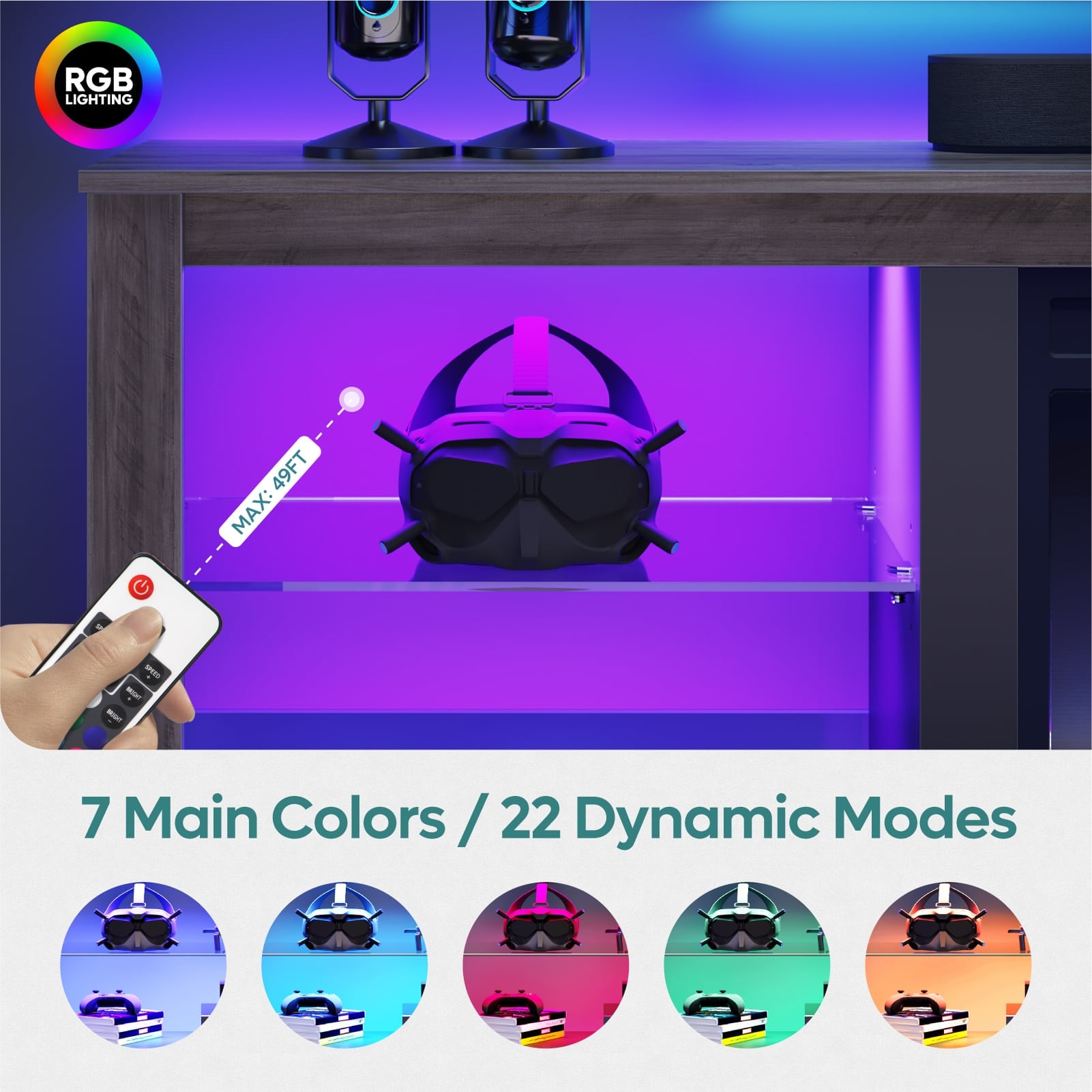 Bestier LOW-L1003180-GRYW Tv-Stands - View #6