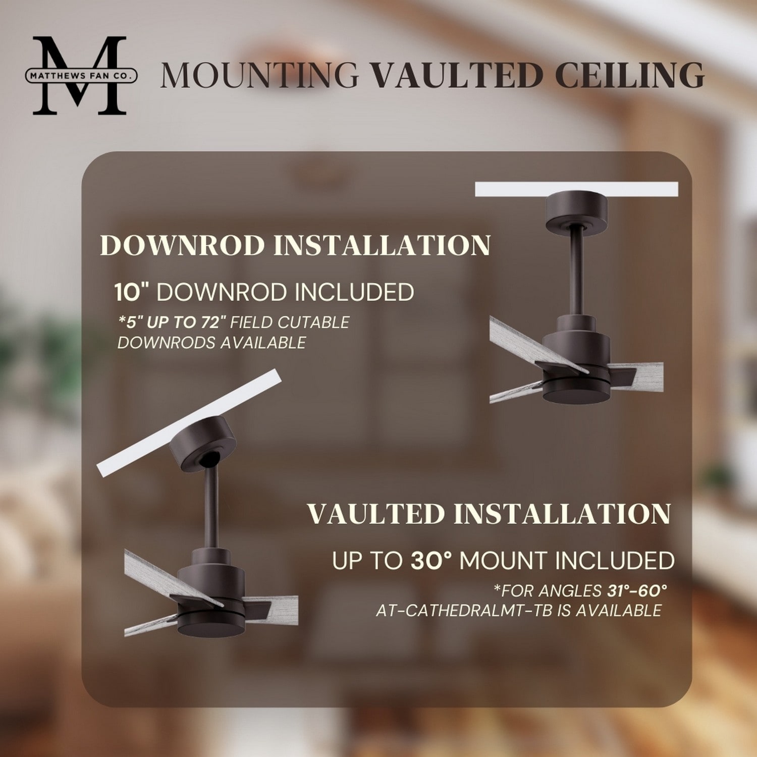 Matthews Fan Company AK-TB-BW-56 Ceiling-Fans - View #6