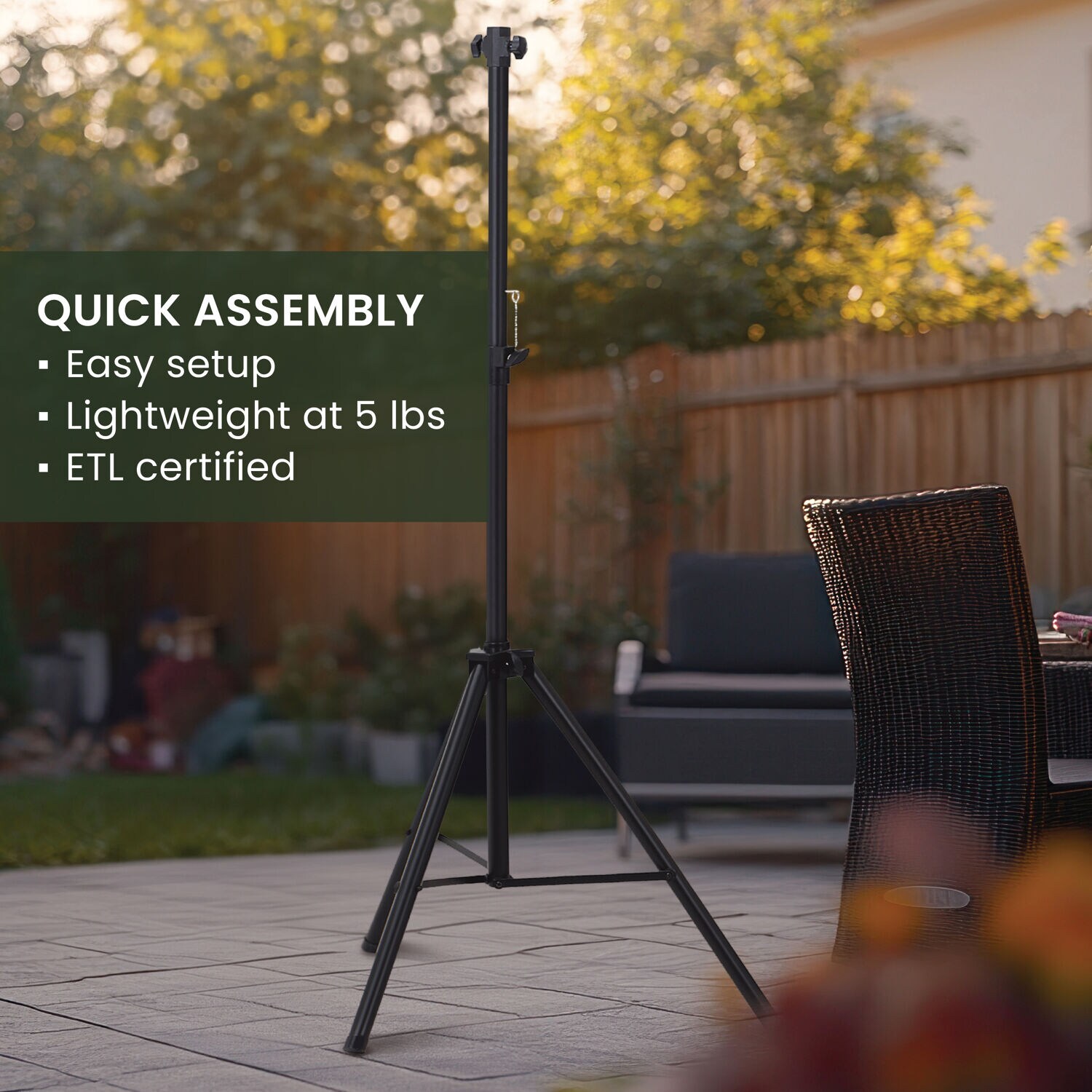 Hanover HAN1072ST-BLK Patio-Heater-Mounts - View #6