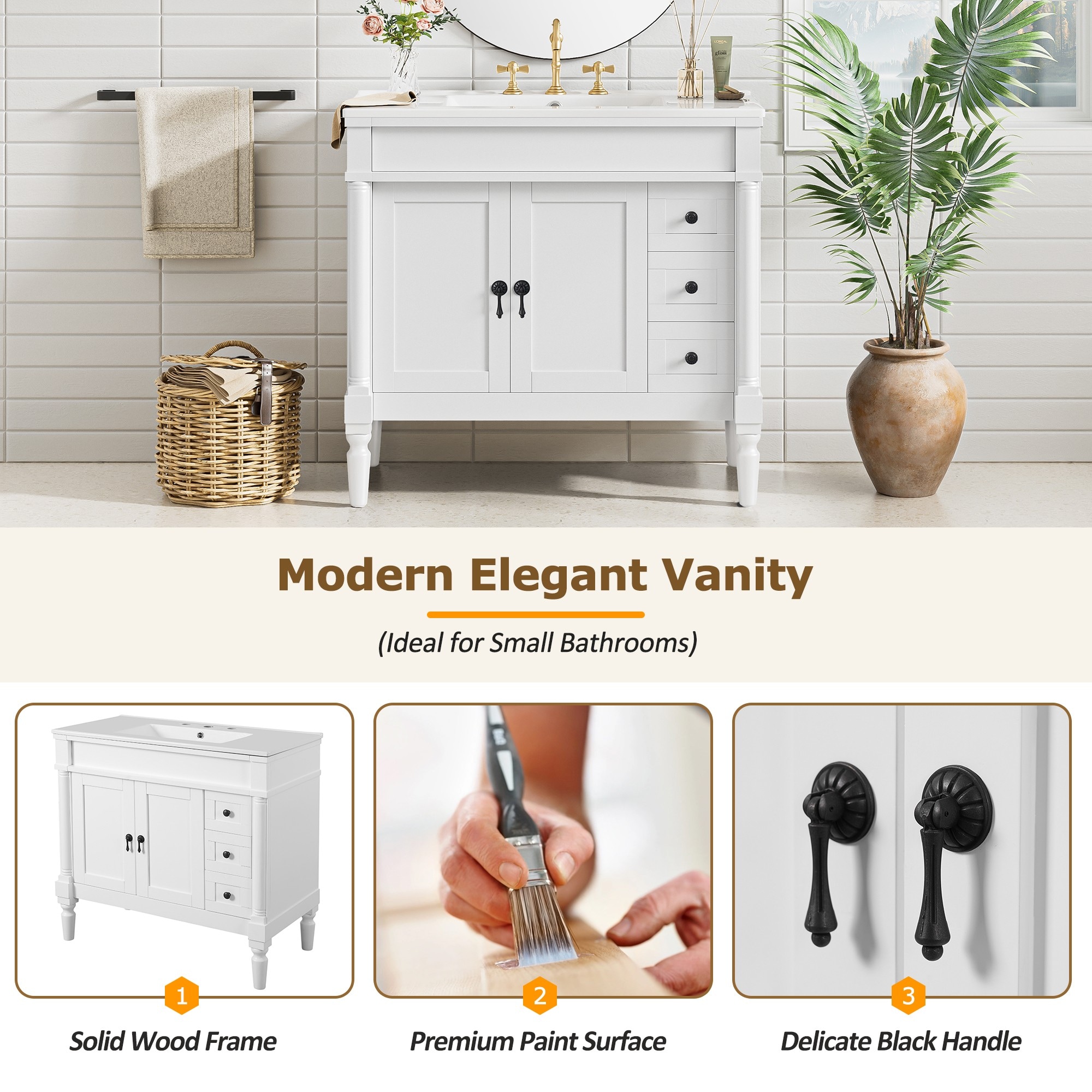 Dexmalle N729P300165K Bath-Vanity-Combo - View #6