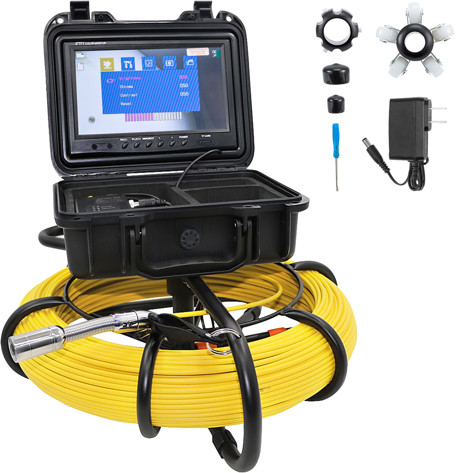 Underwater Fishing Camera Kit With 4.3in LCD Monitor IP67 Deep Waterproof  NEW