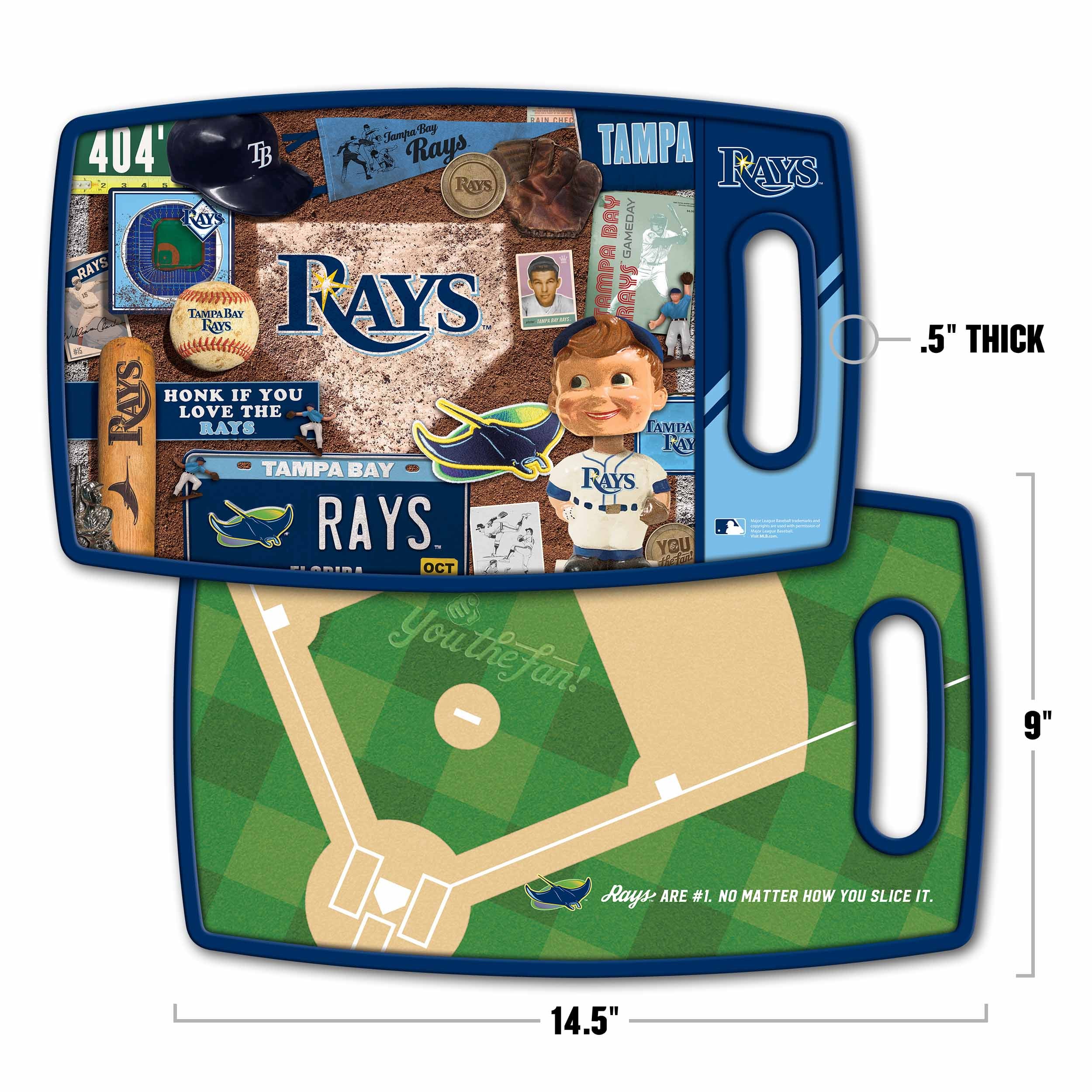 Tampa Bay Rays Team Jersey Cutting Board