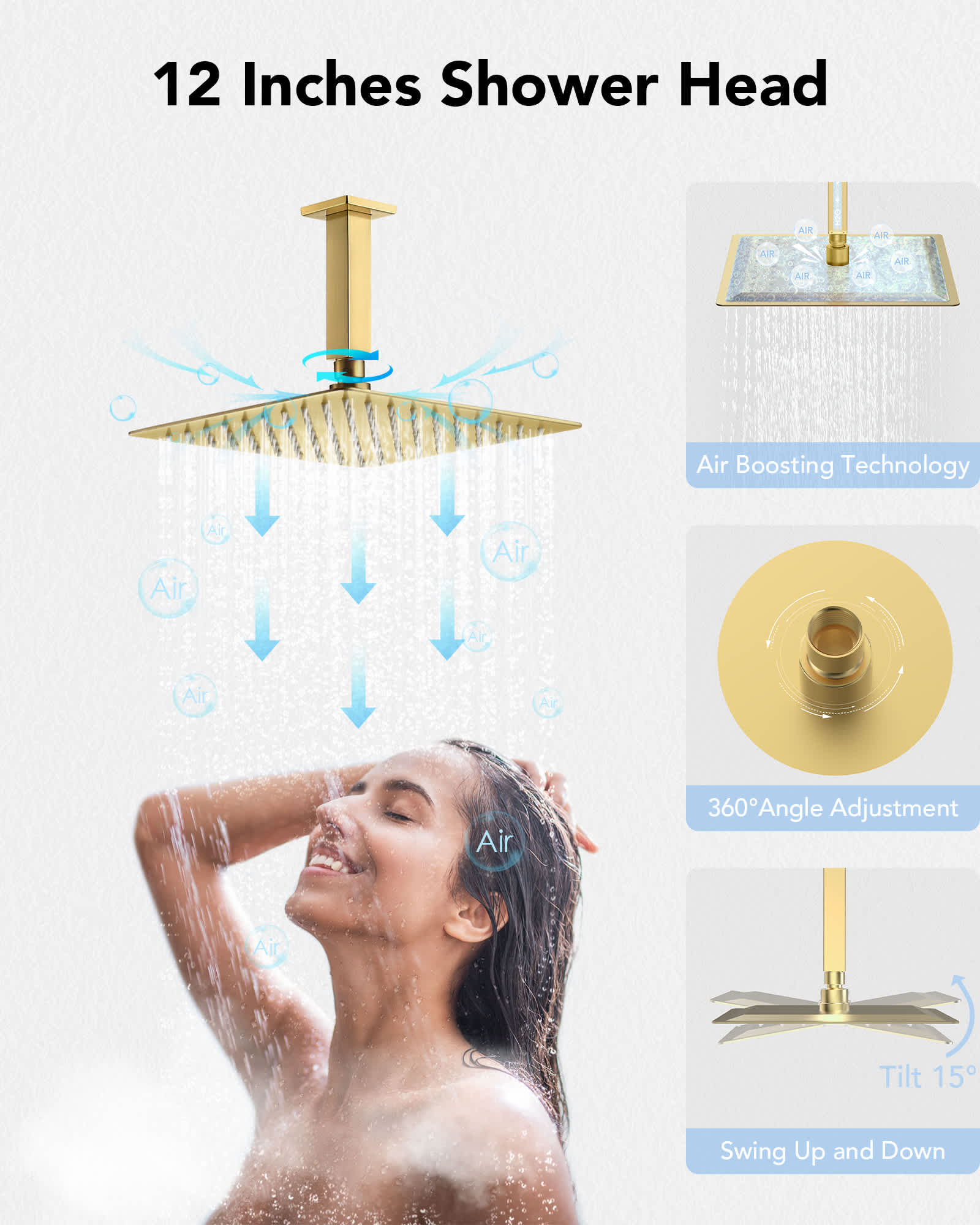 EVERSTEIN SFS-1015-GD12 Tub-Shower-Faucets - View #5