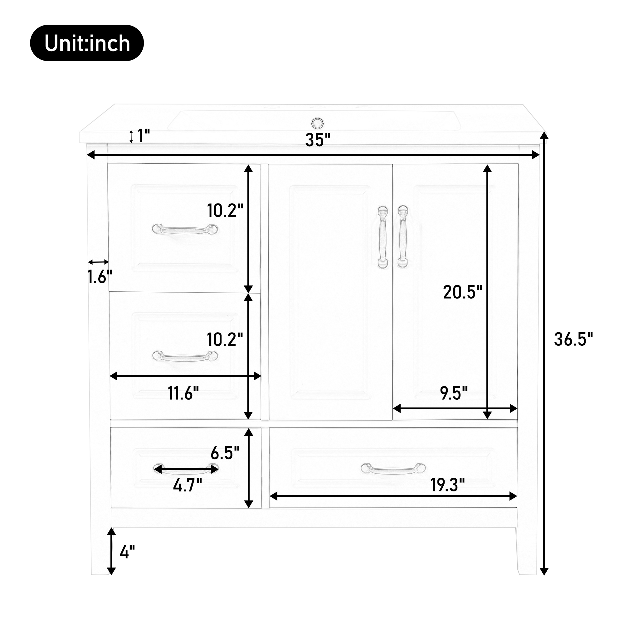 Christopher Knight Home 338233 Bath-Vanity-Combo - View #7