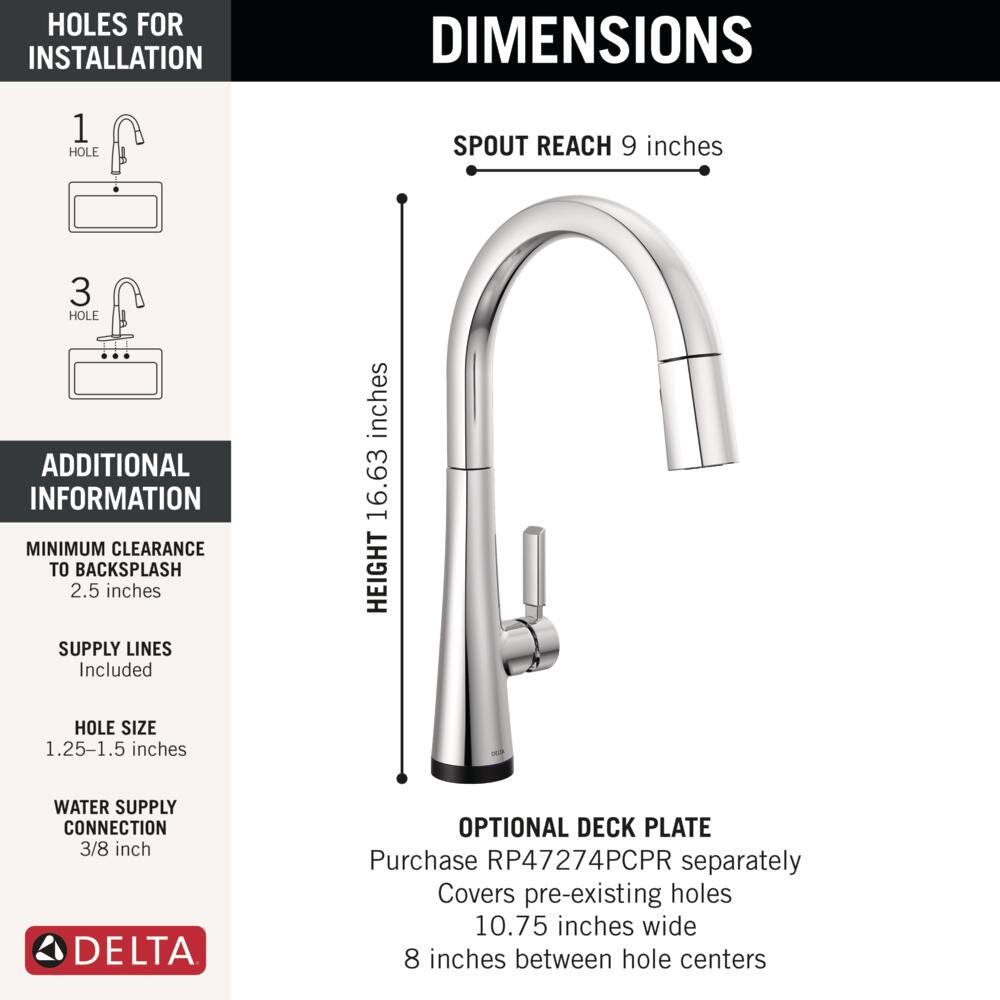 Delta 9191TL-PR-DST Kitchen-Faucets - View #6