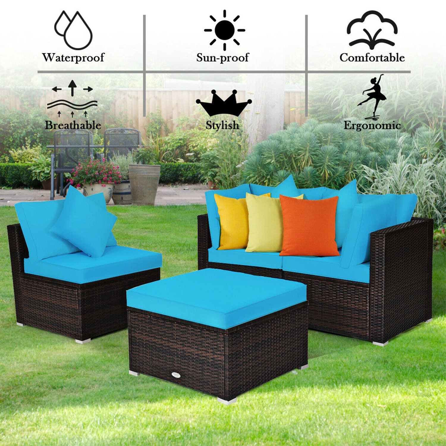Forclover CTR-121906 Patio-Conversation-Sets - View #3