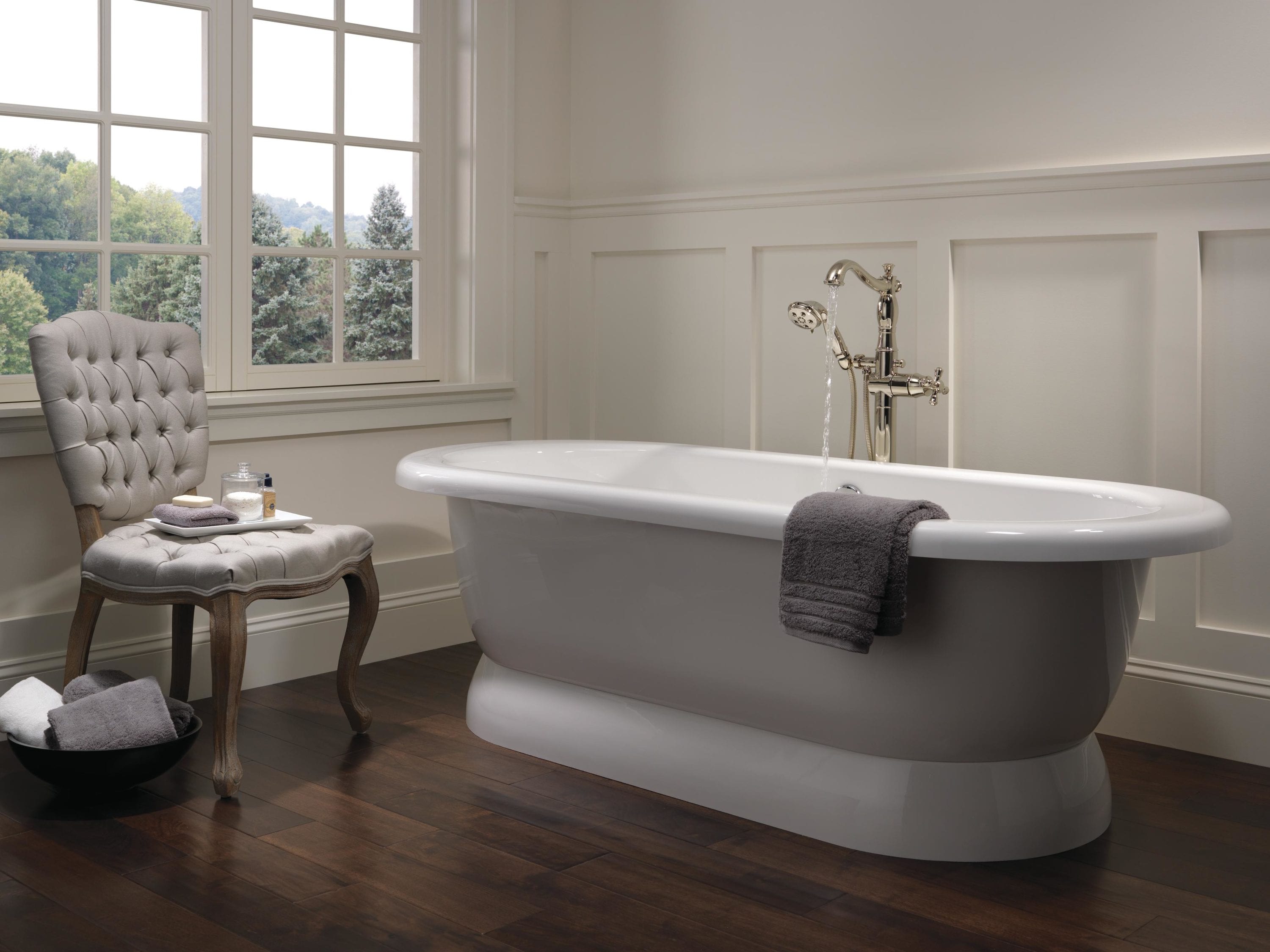 Delta T4797-PNFL-LHP Roman-Tub-Faucets - View #2