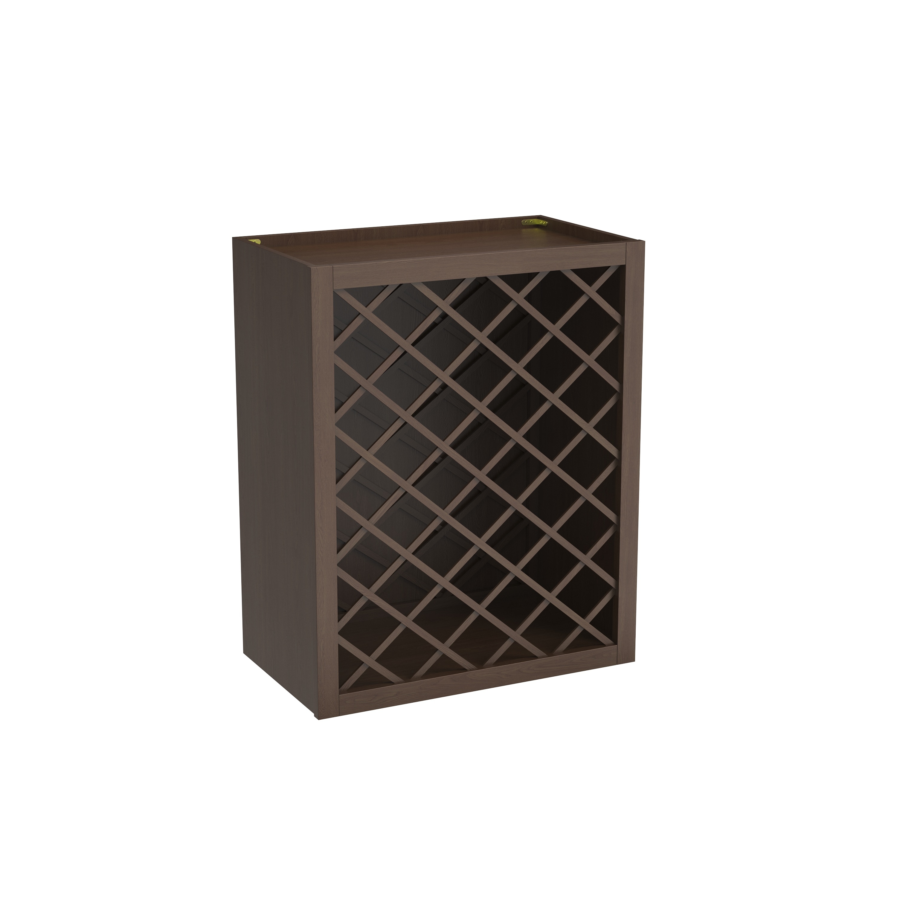 CASAINC 24 in. W x 13.5 in. D x 30 in. H Open Wall Wine Rack in Truffle Brown for Kitchen Storage