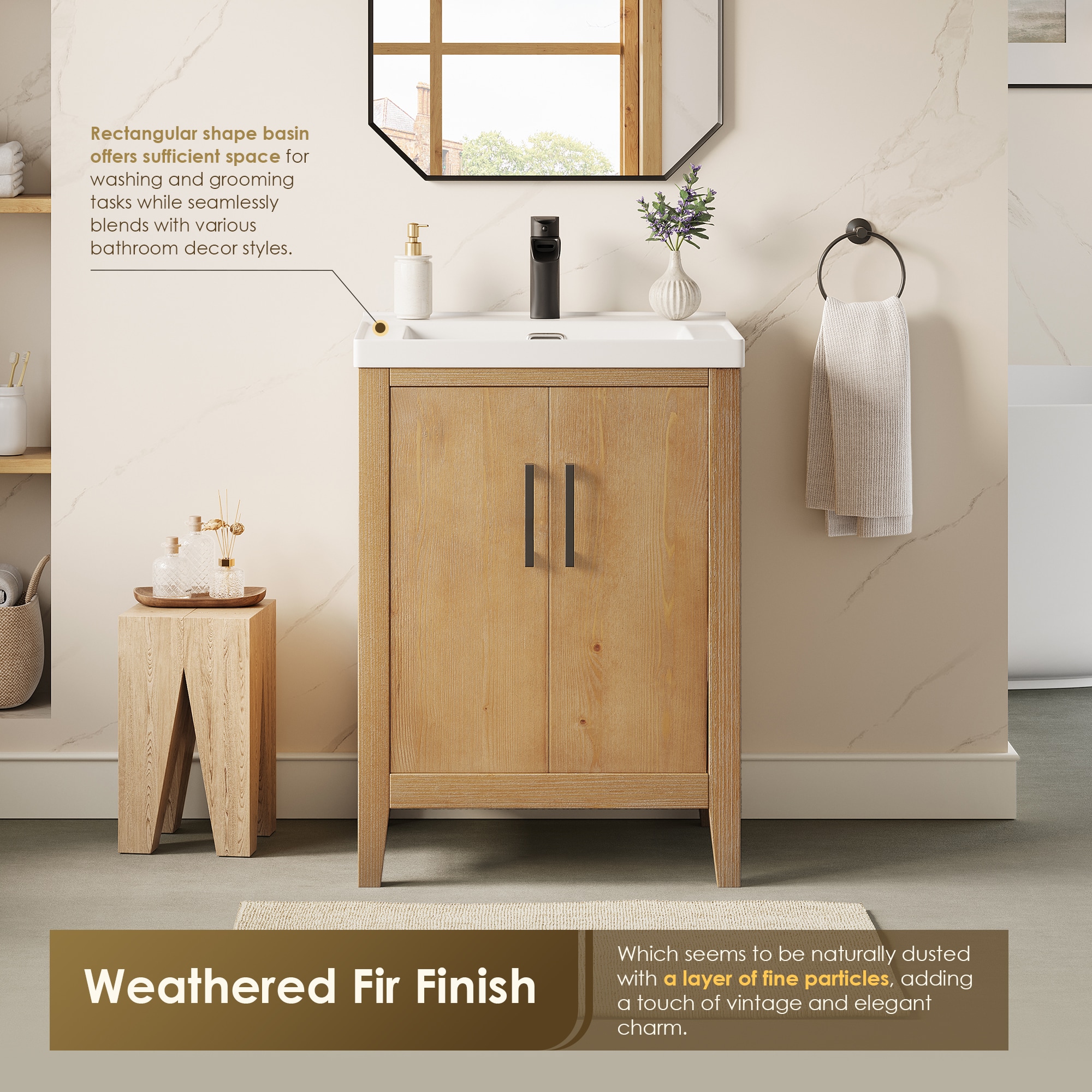 Altair 566024-WF-WH-NM Bath-Vanity-Combo - View #5