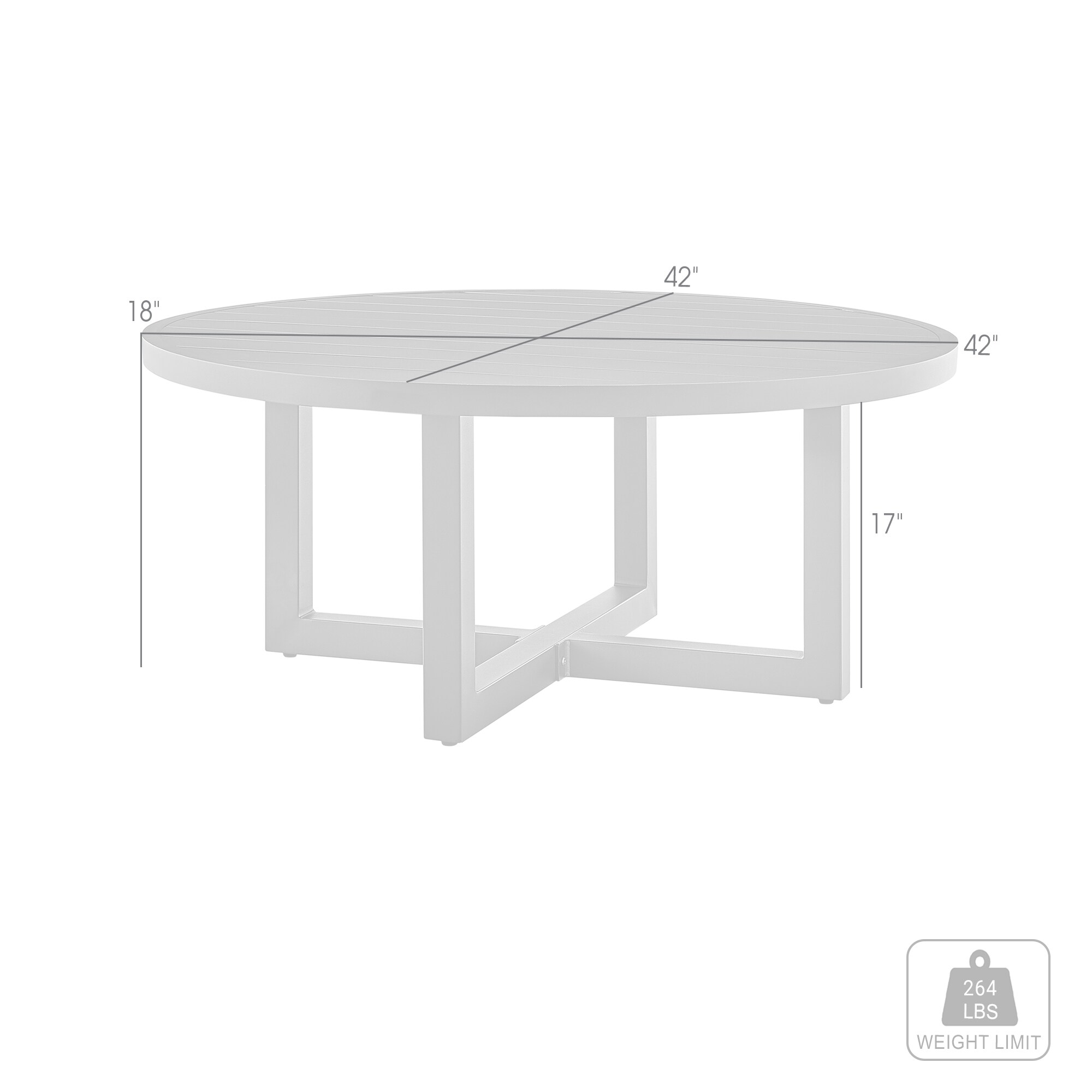 Armen Living 840254332553 Patio-Tables - View #5