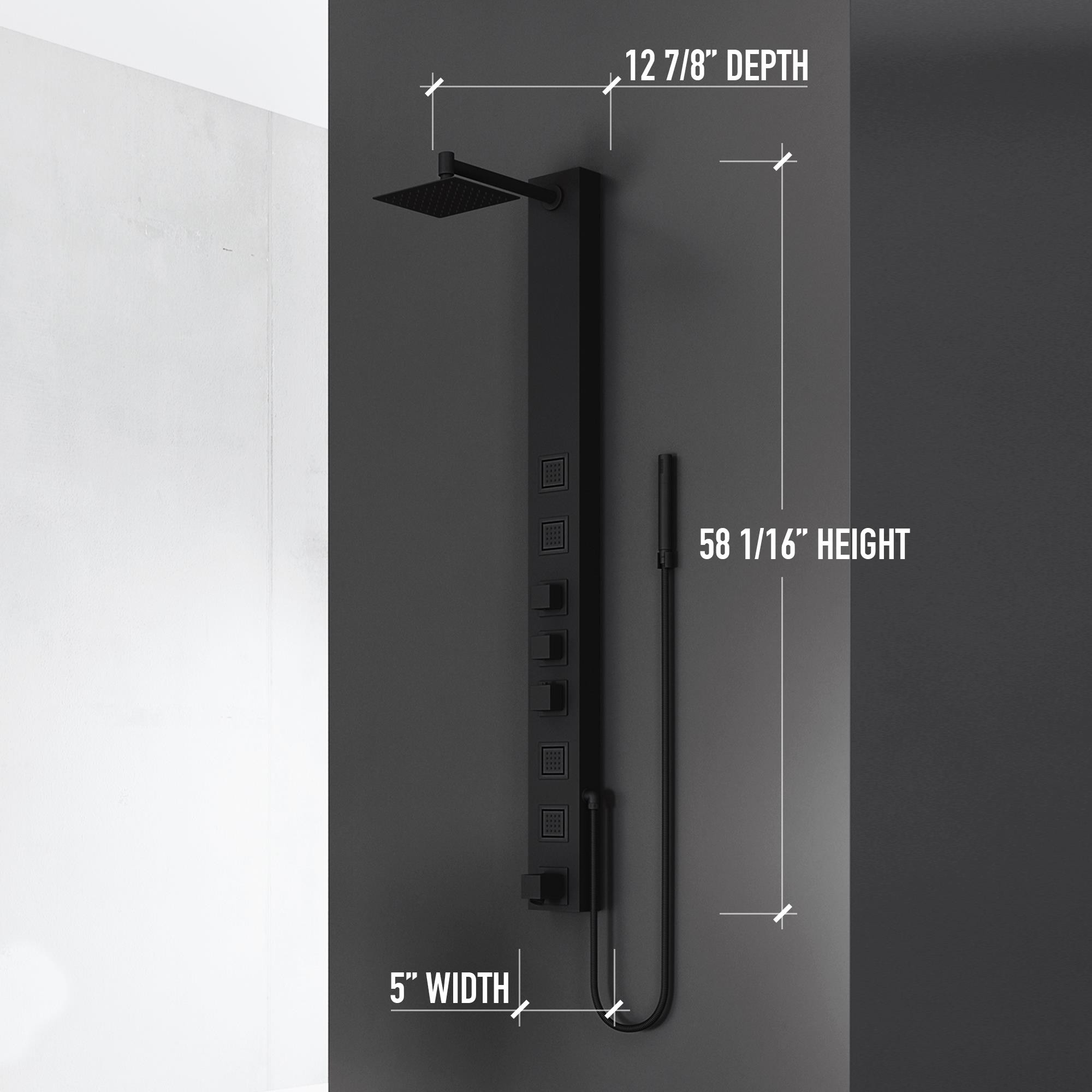VIGO VG08021MB Showerhead-Bar-Panels - View #12