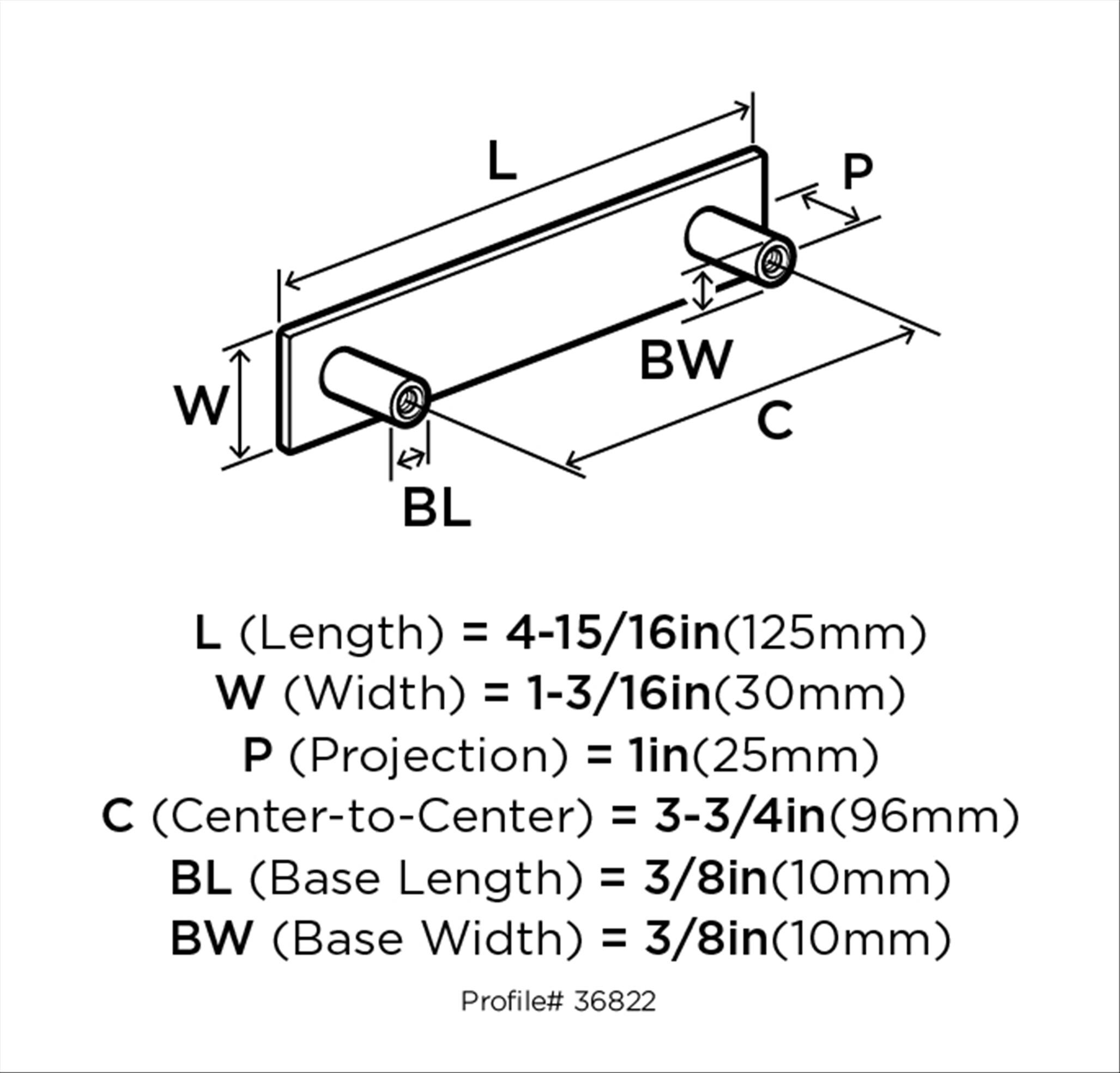 Amerock BP36822PN Cabinet-Pulls - View #3