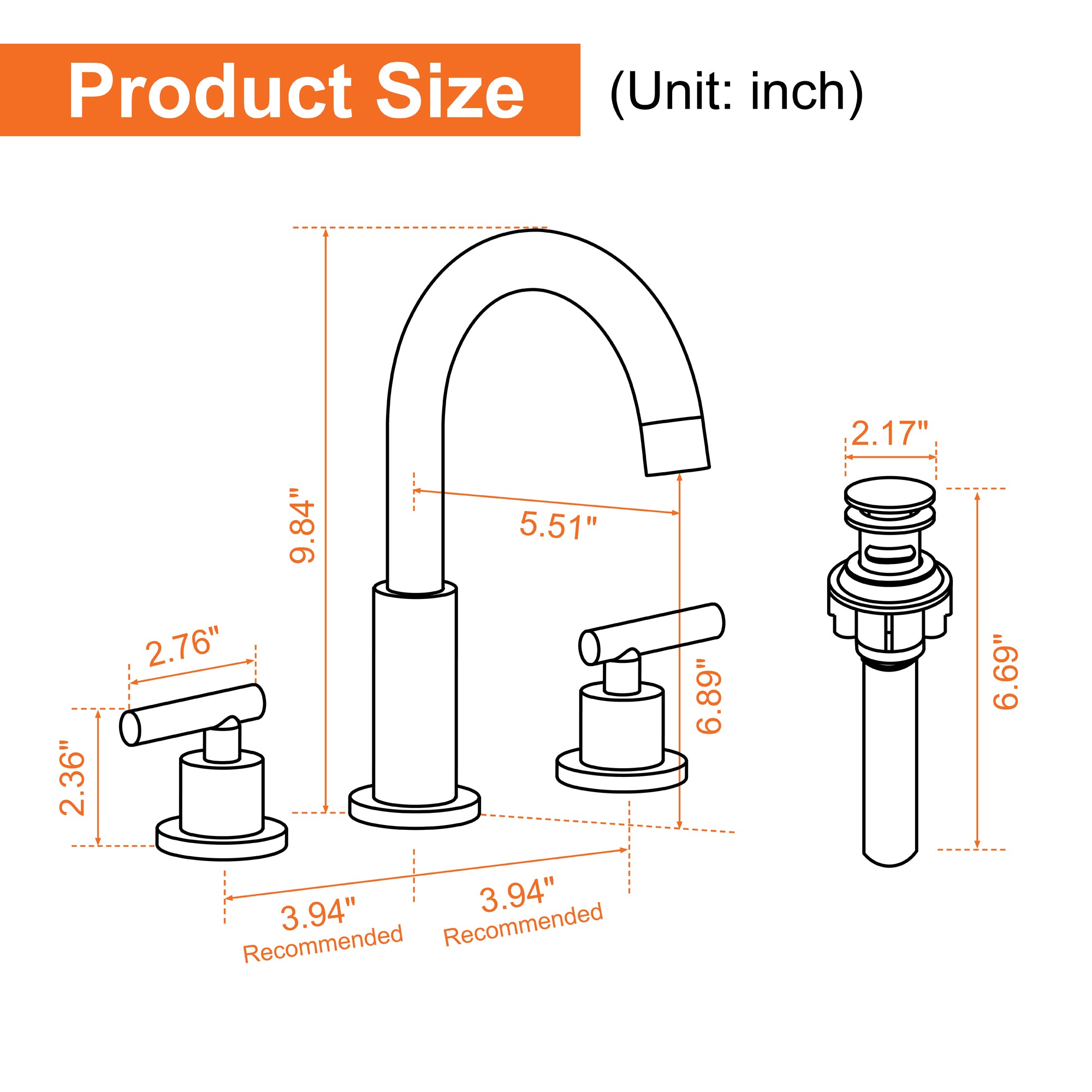 Boyel Living BL-1402BG Lavatory-Faucets - View #2