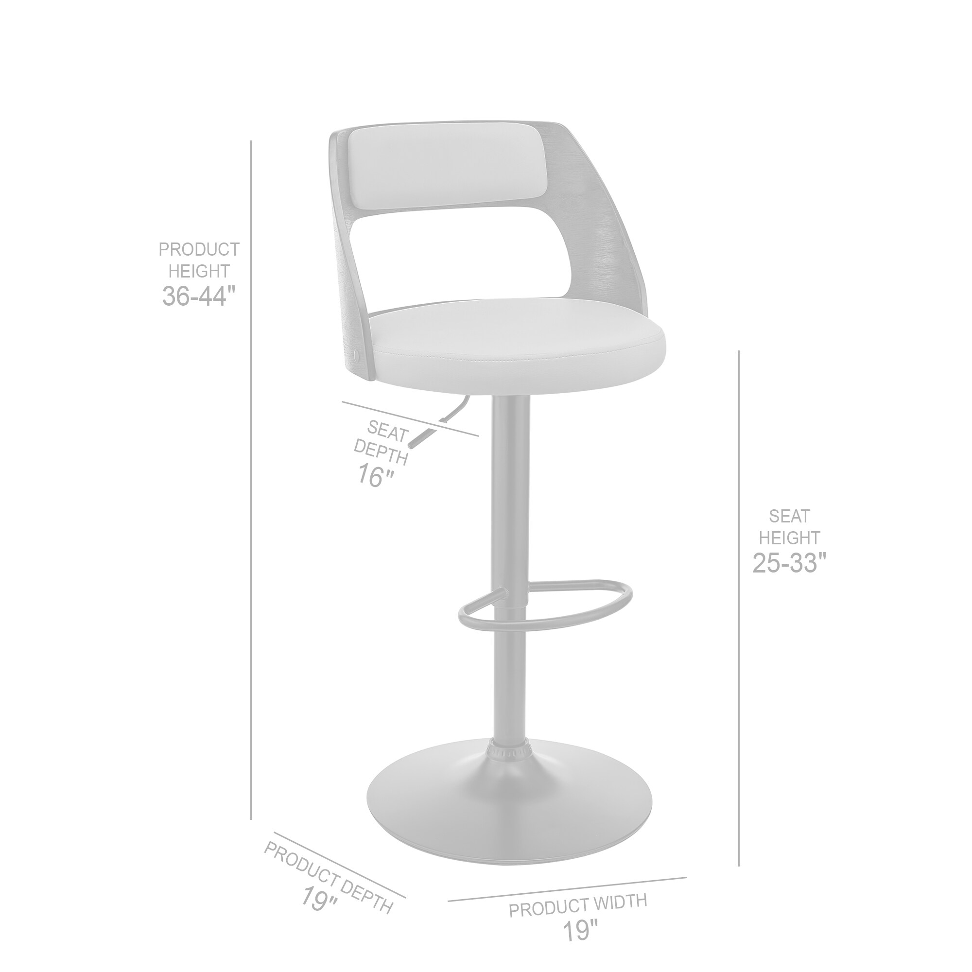 Armen Living LCPQBABLCR stools - View #10