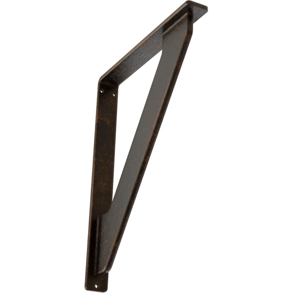 Ekena Millwork Traditional 7.5-in x 1.5-in x 10-in Antique Bronze Wrought Iron Countertop Support Bracket