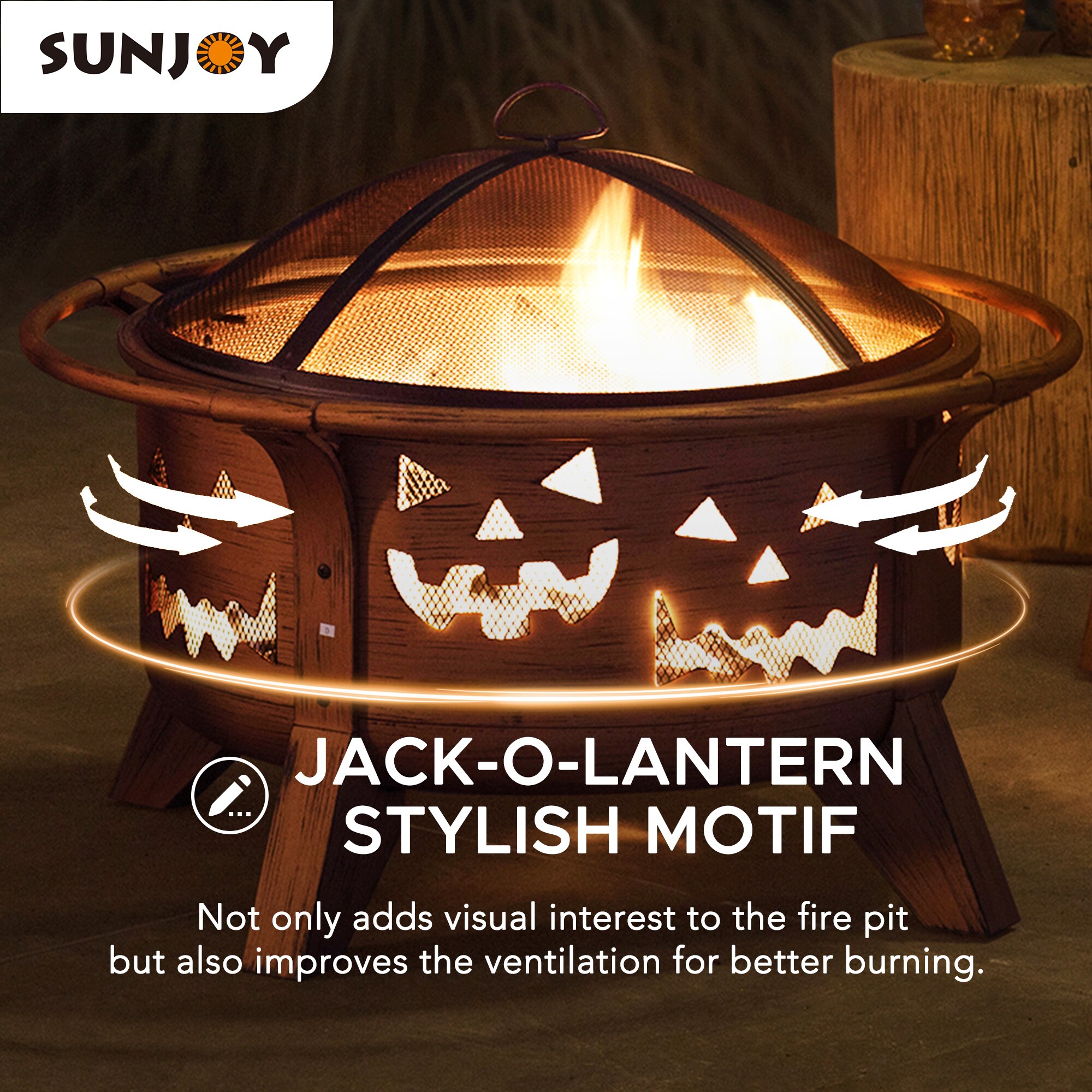 Sunjoy A301026900 Outdoor-Woodburning-Firepits - View #8