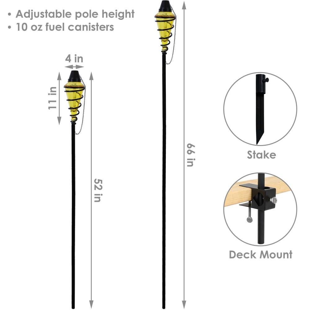 Sunnydaze Decor WKO-092-2PK Citronella-Torches - View #2
