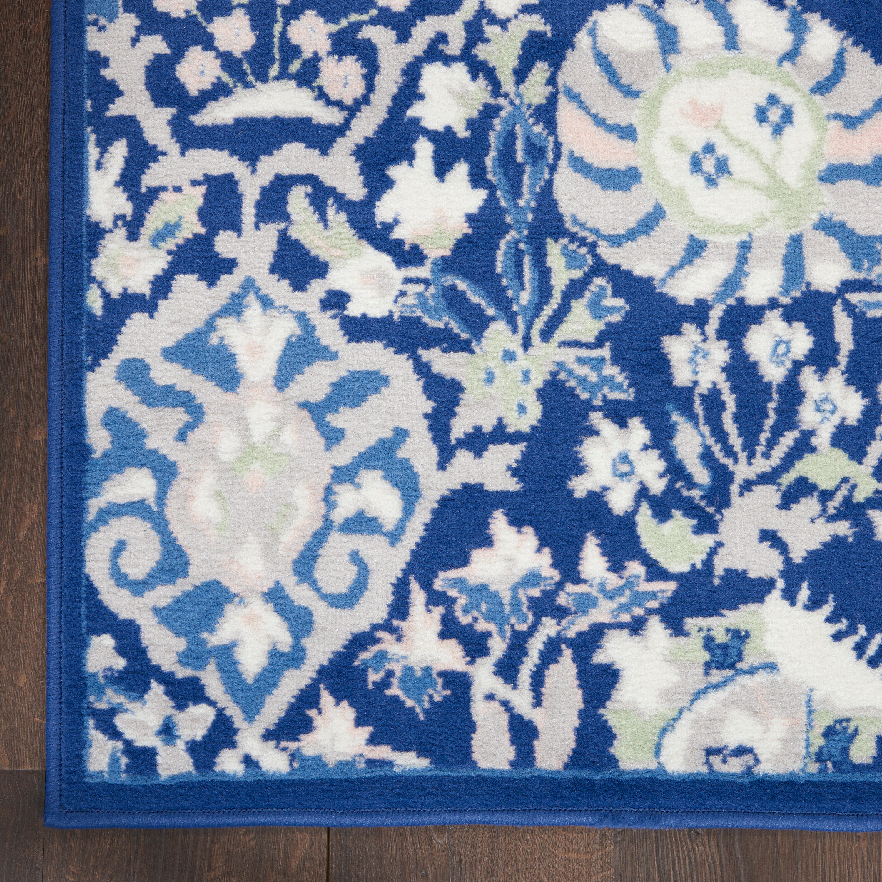 Bohemian Bliss Multicolor Floral 6' x 9' Flat Woven Area Rug