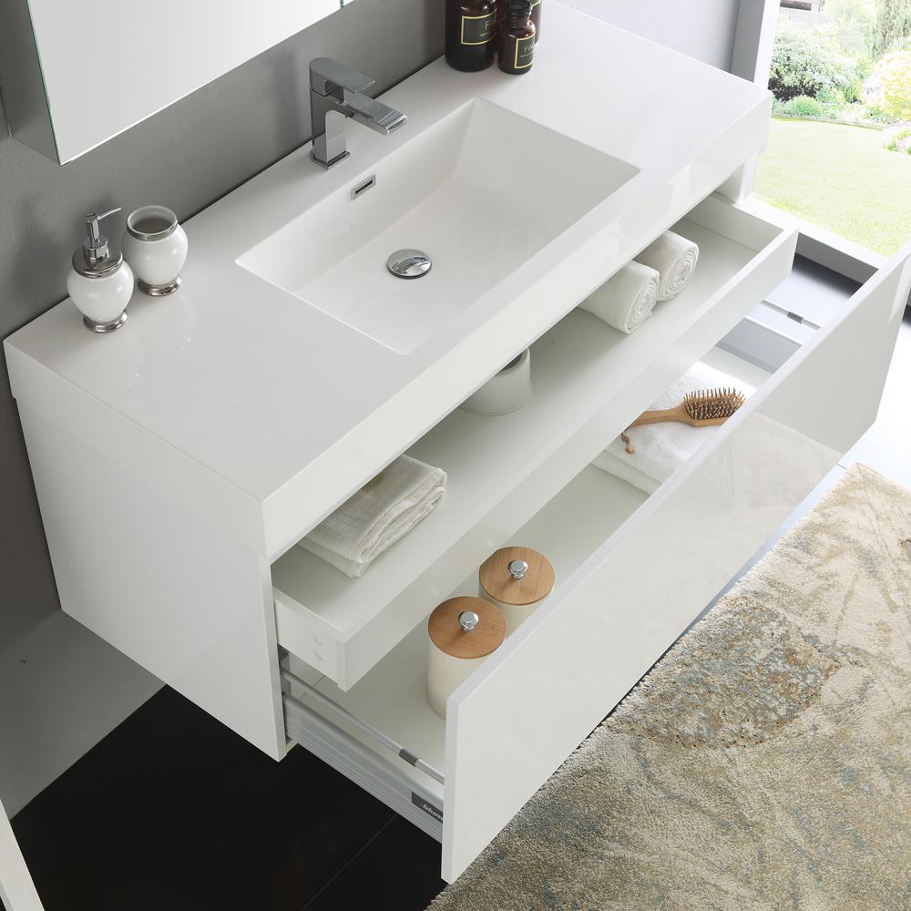 Fresca FVN8011WH Bath-Vanity-Combo - View #3
