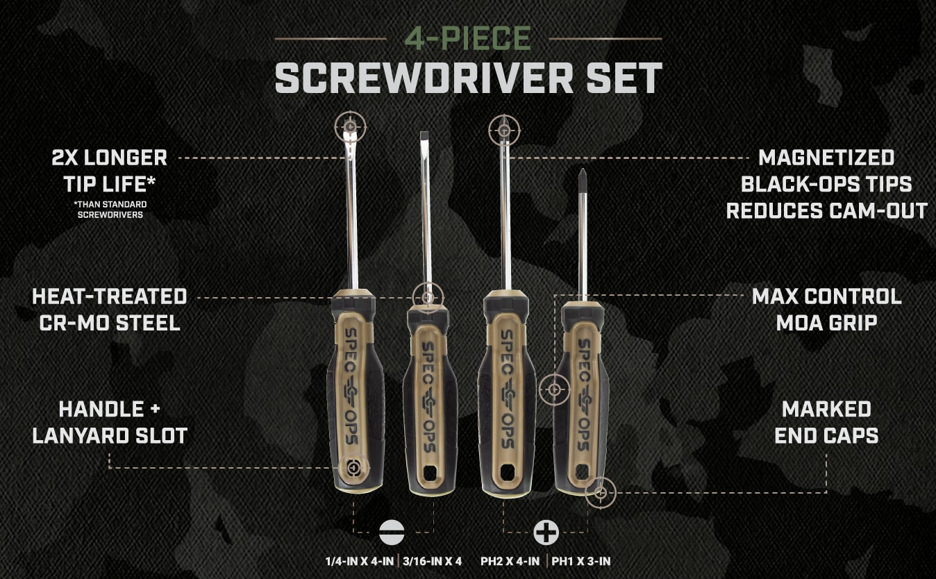 Spec Ops Tools SPEC-S-4PK Screwdrivers-Individual - View #8