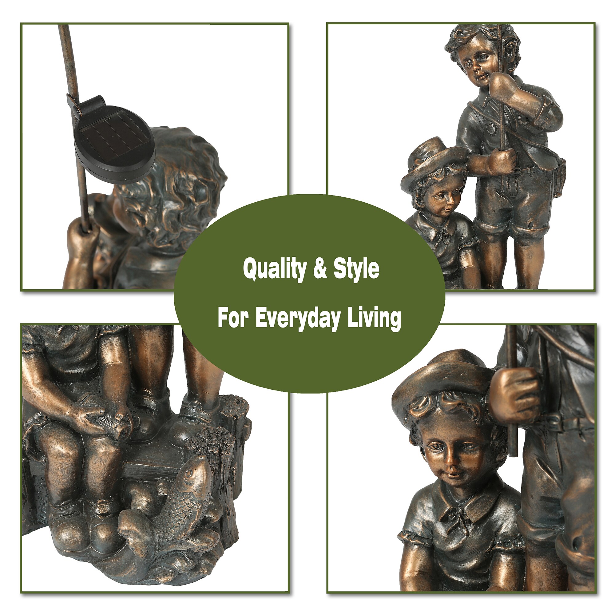 LuxenHome WHST258 Garden-Statue - View #10