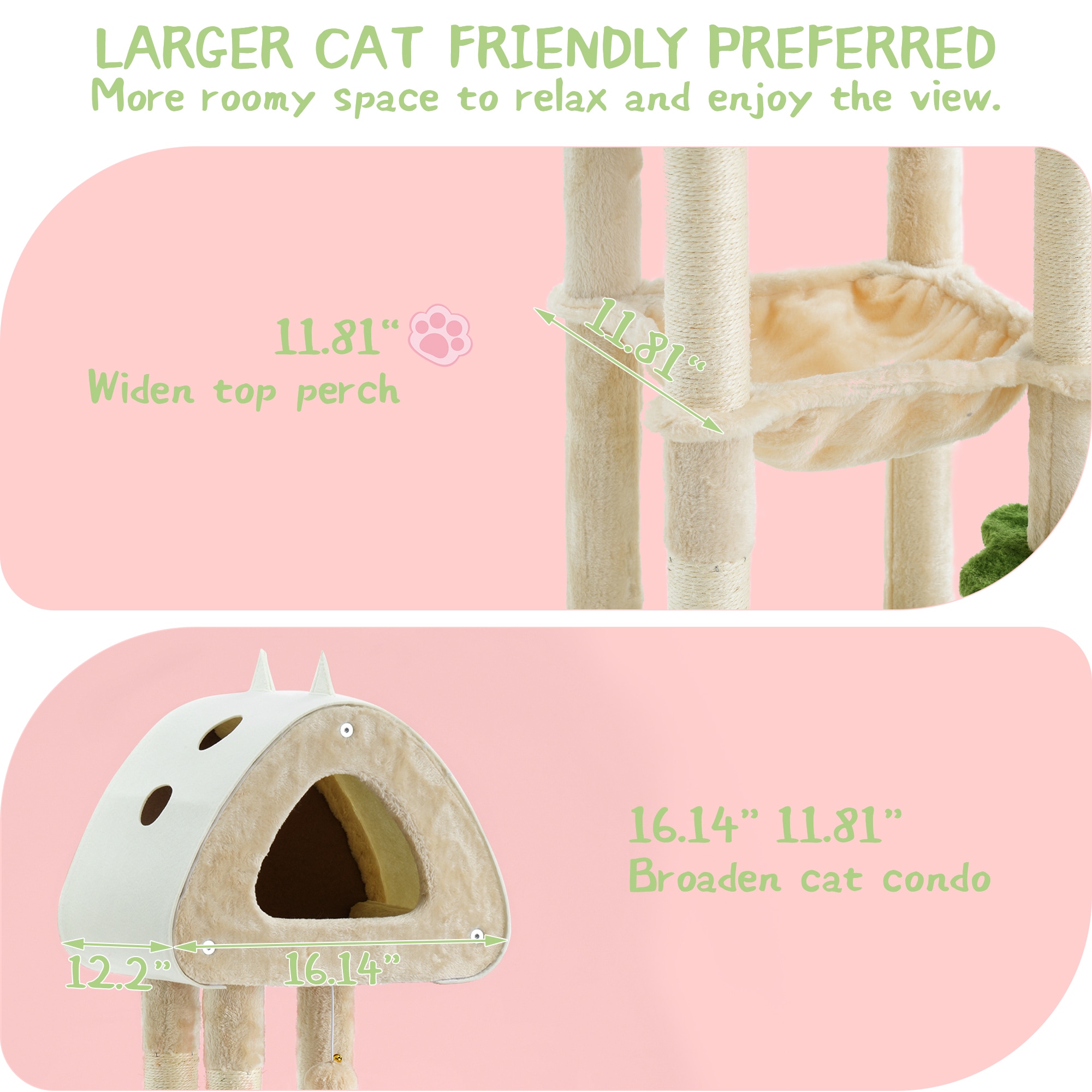 DYHOME CTE143BG-LG-01 Cat-Trees - View #6