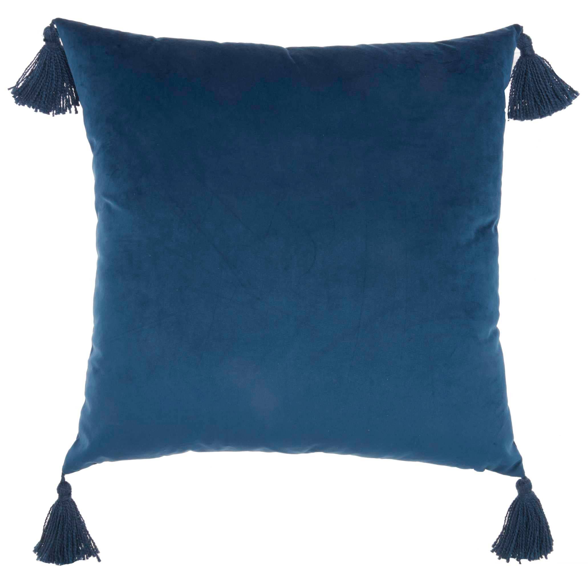 Mina Victory 798019073510 Lifestyles 20-in x 20-in Blue Square Indoor Decorative Pillow