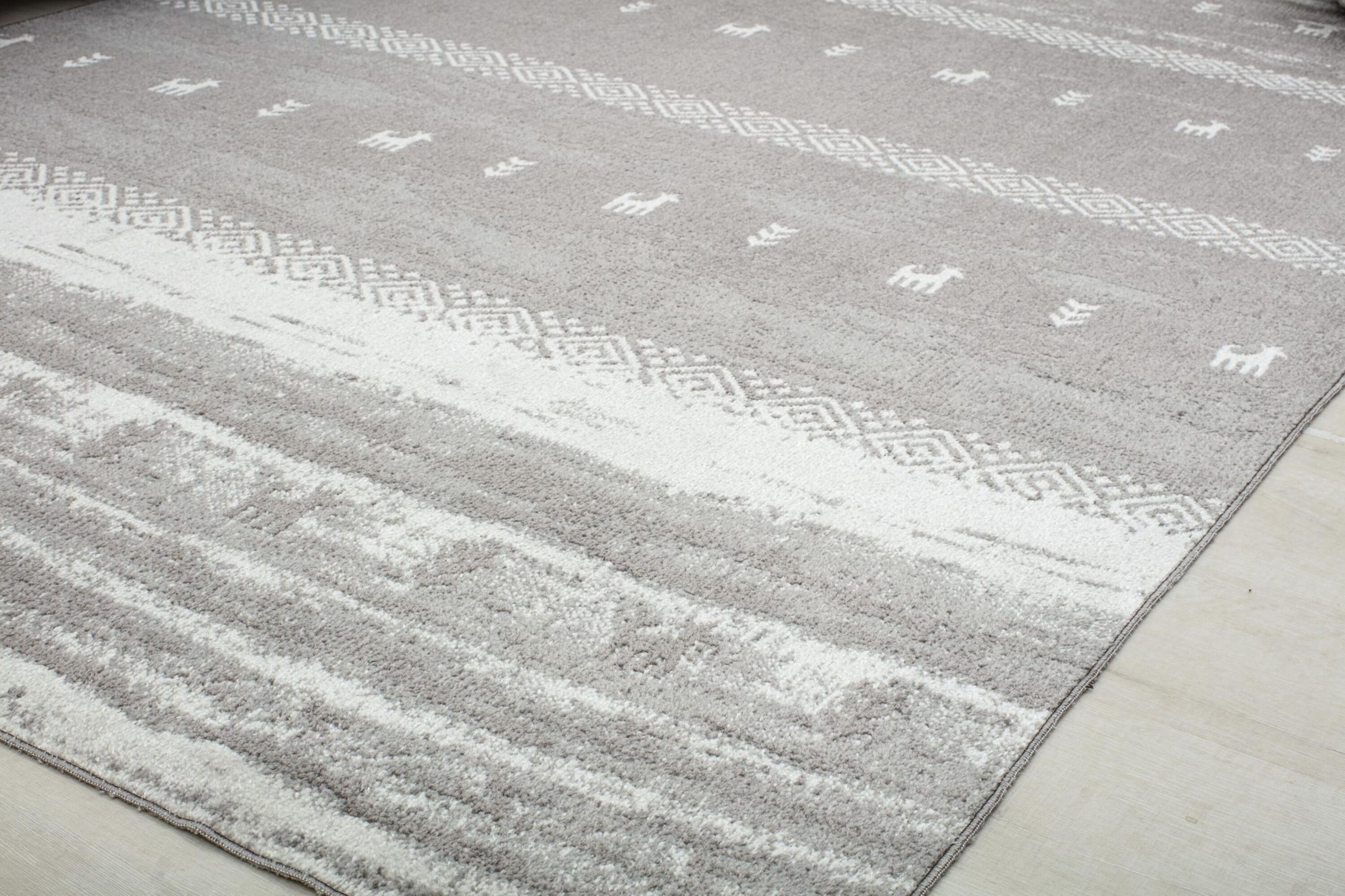 Coastline Constellation 5' x 7' Abstract Gray Washable Rug