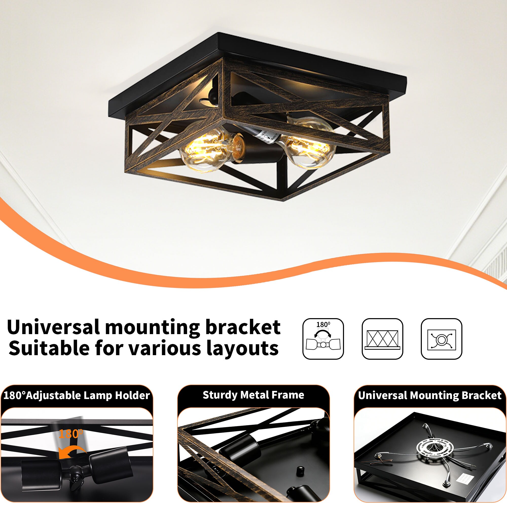 LOBREG ZC94X-2HJ Ceiling-Light-Mounts - View #3