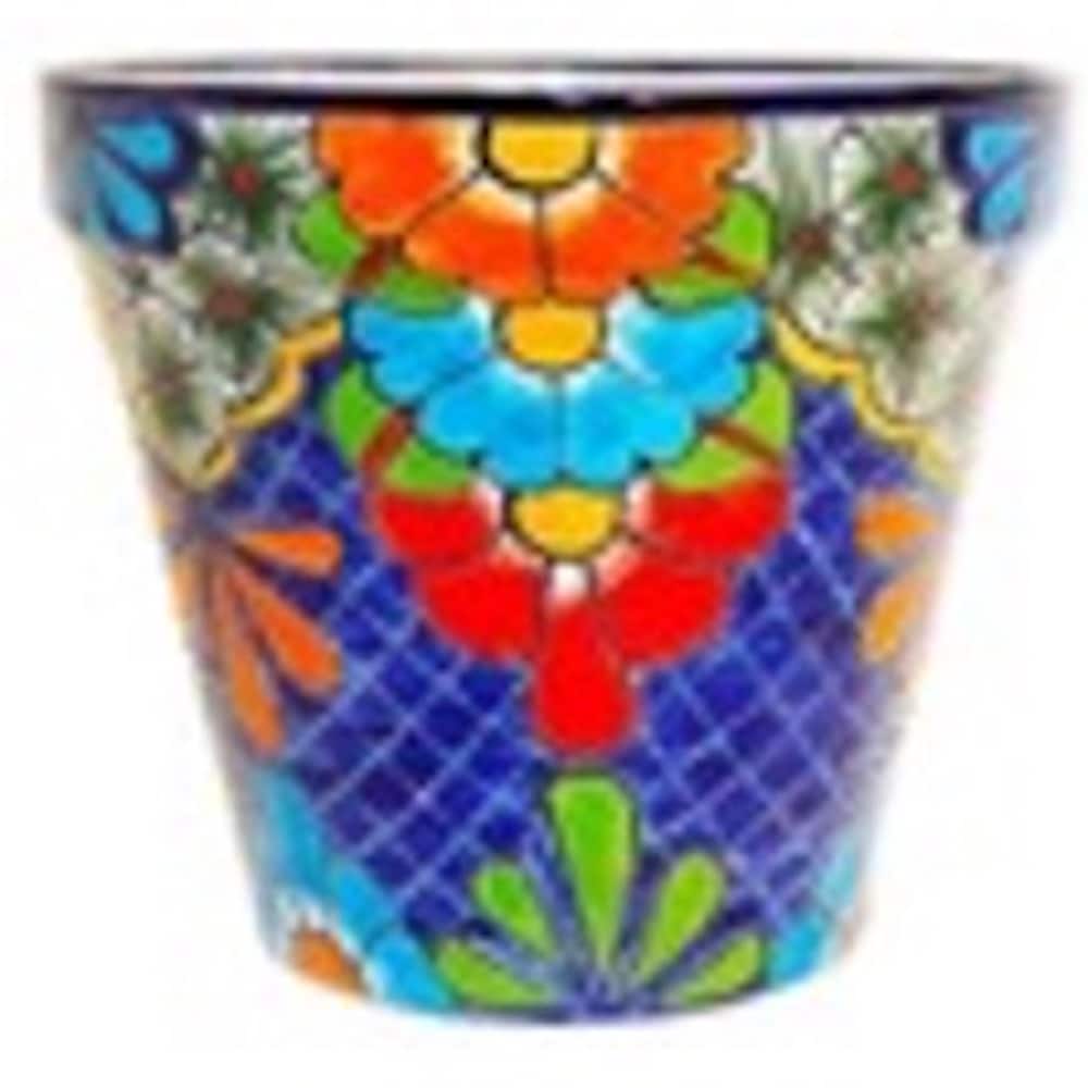 Style Selections KEN-200-S2 Cone 8-in W x 8-in H Multiple Colors/Finishes Clay Indoor/Outdoor Planter