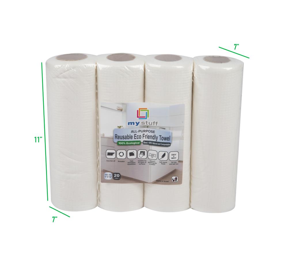 Reusable Paper Towels--Solid White
