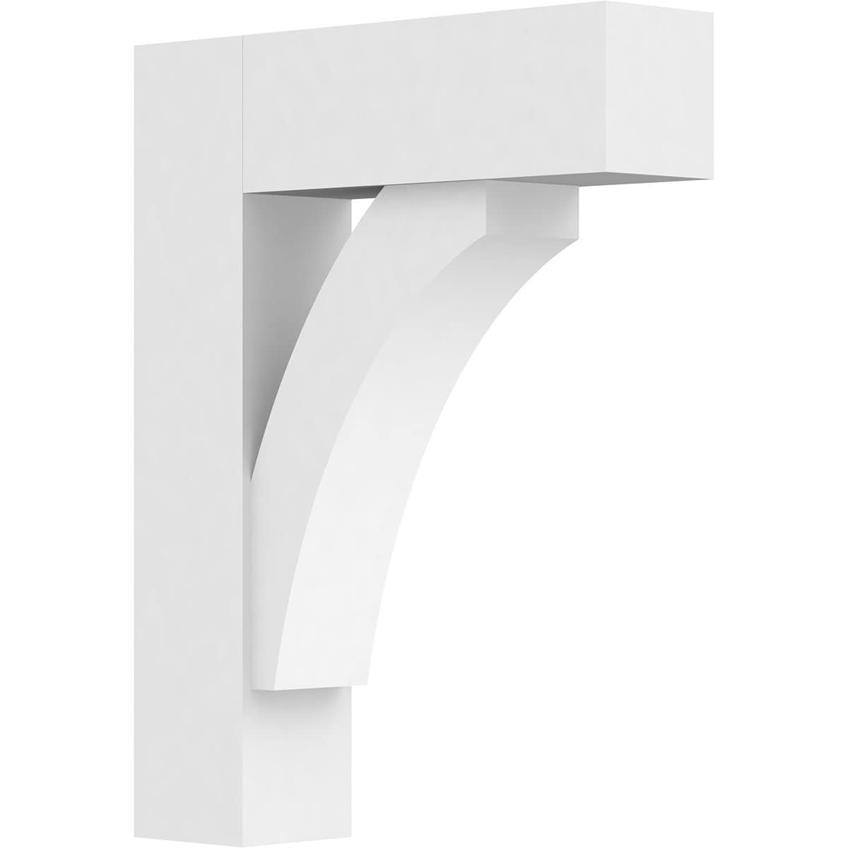Ekena Millwork BKTP03X14X18THR05 Standard ThortonGrade 3-in x 14-in x 18-in Off-white PVC Standard bracket