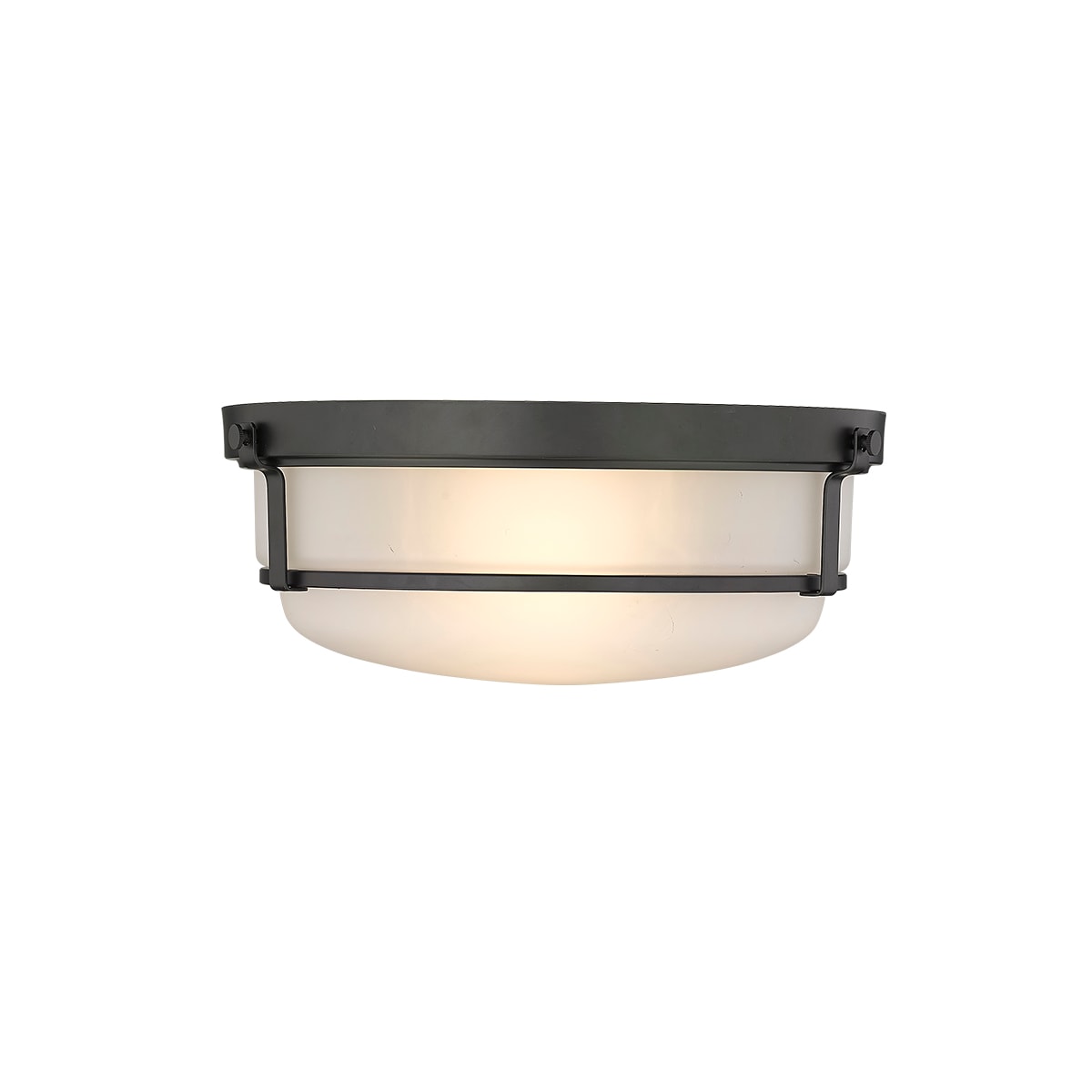 Millennium Lighting 4662-MB Arlson 2 -Light 13-in Matte Black Flush Mount Light
